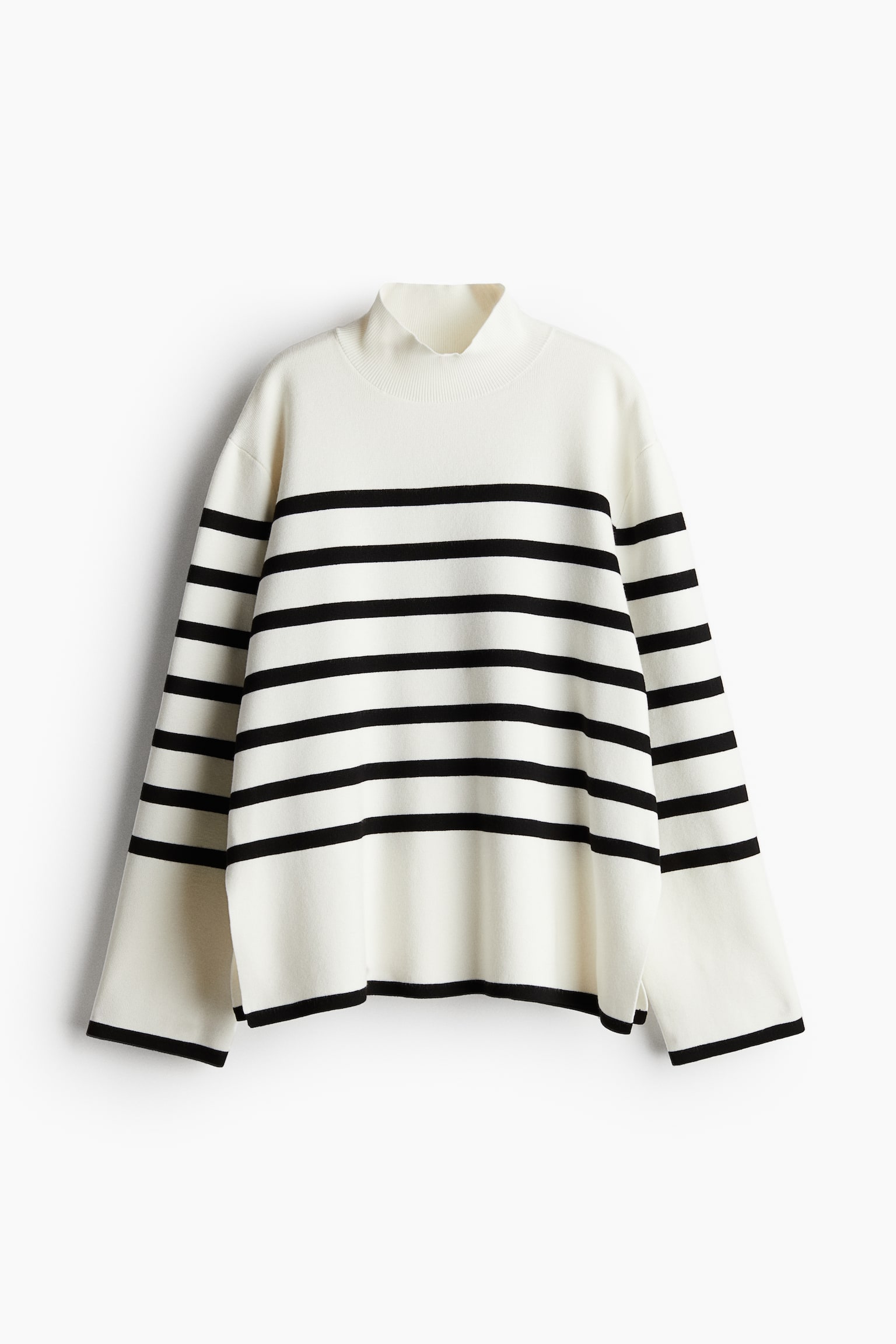 Turtleneck jumper - White/Striped/Black/Striped/Grey marl/Striped/Navy blue/Striped/White/Beige striped/Navy blue/Cream striped/Cream/Striped/Black/Striped - 2