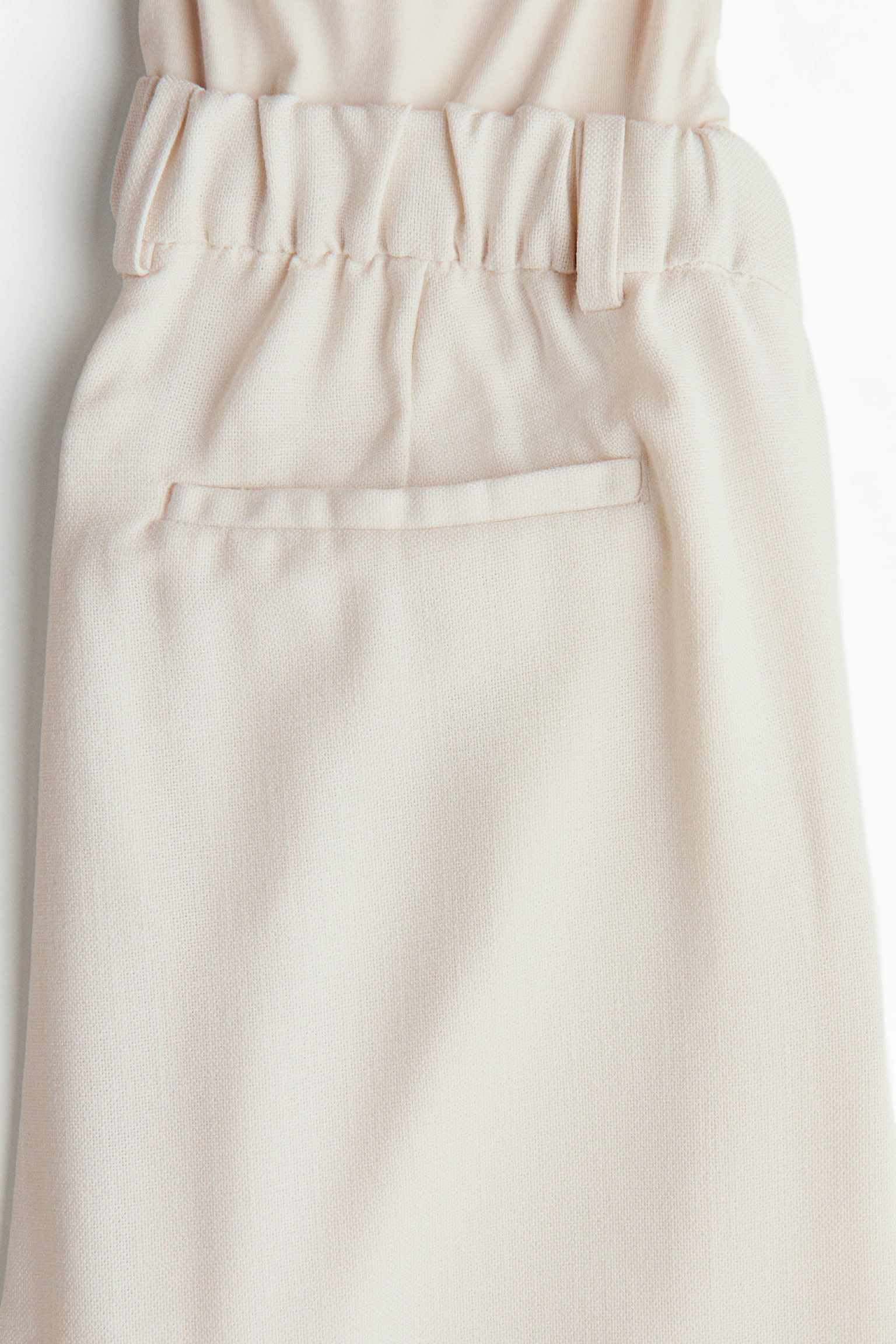 Женские брюки H&M Mama Wide-Leg Dress Pants, цвет: Кремовый — фото 5