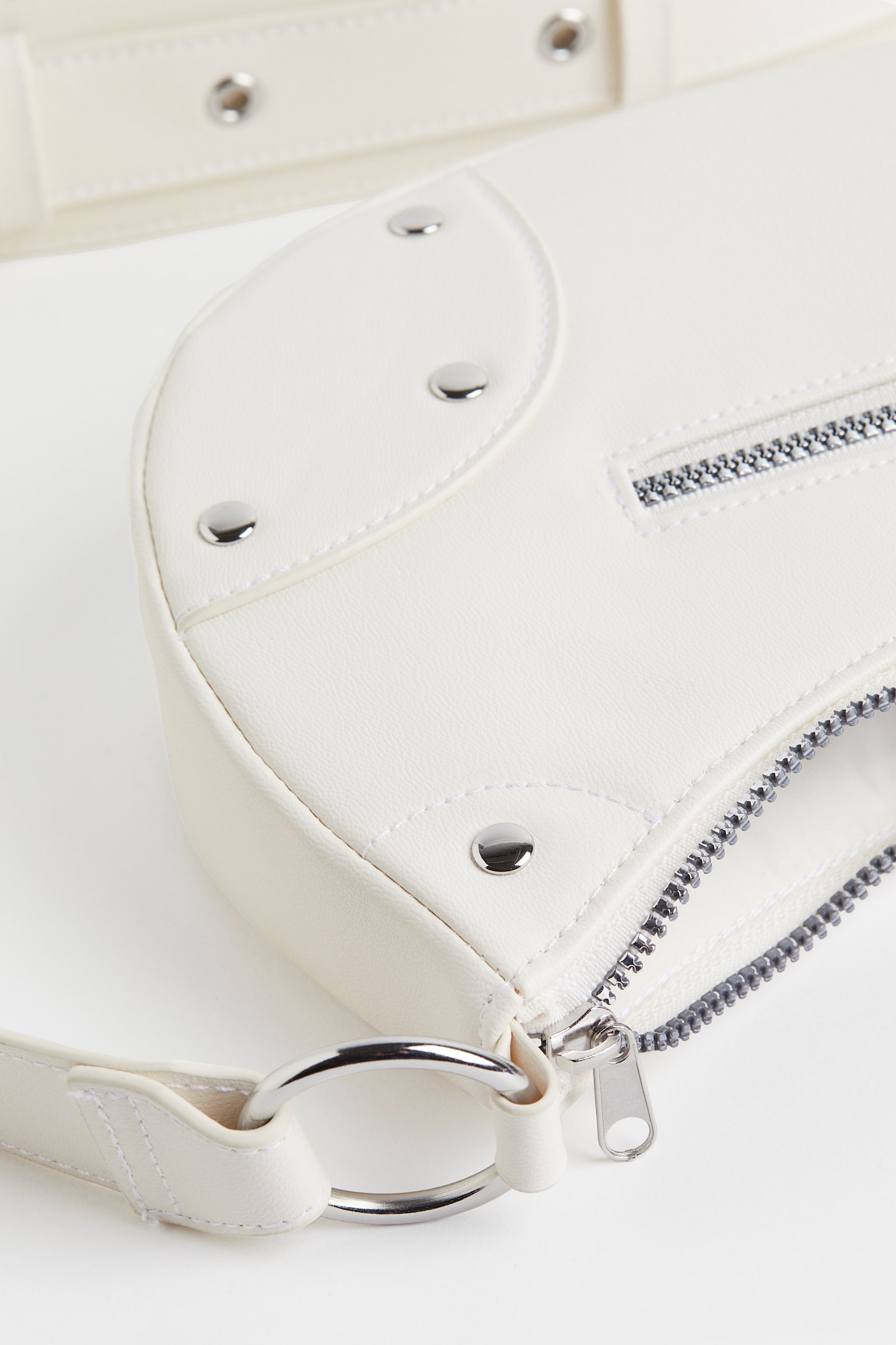 Small Shoulder Bag - White/Black/Cerise - 3