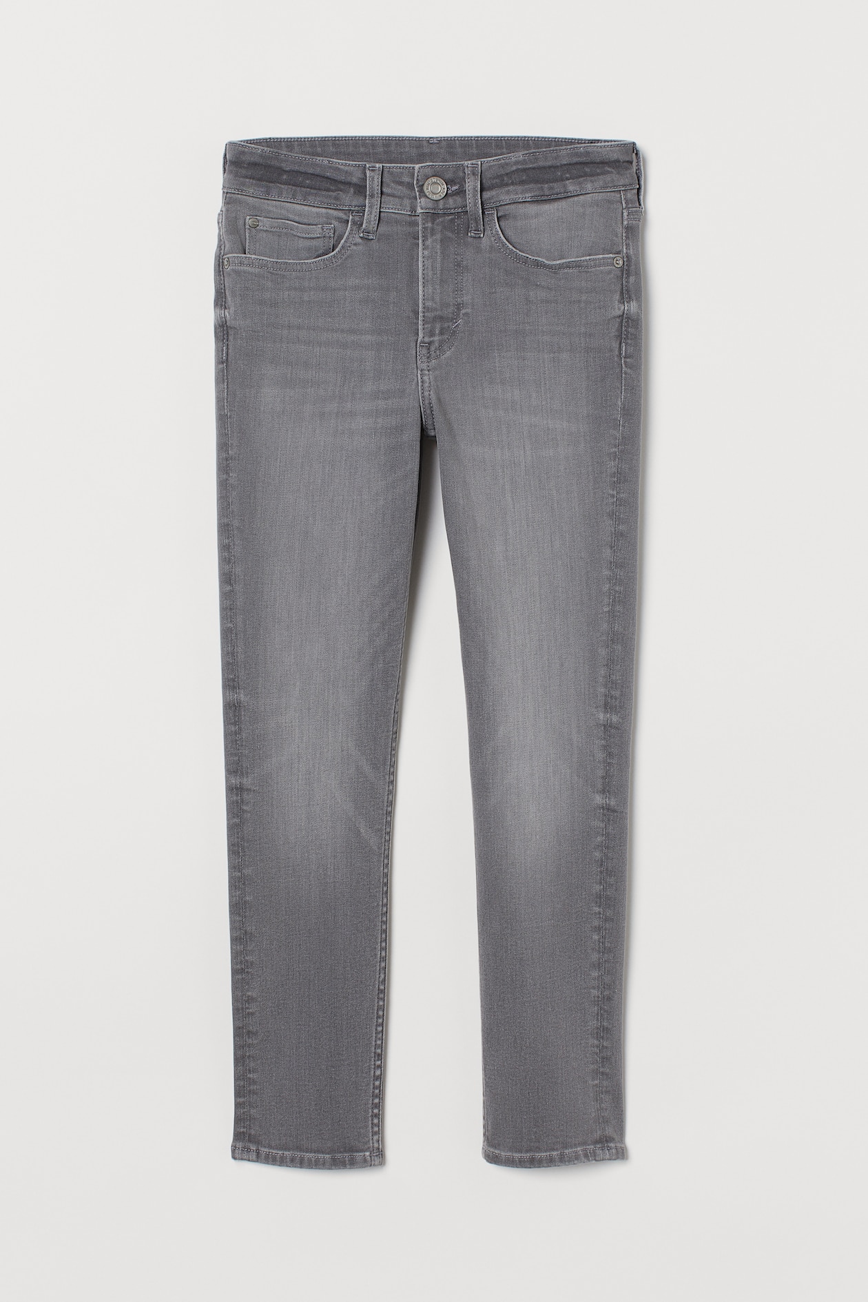 Skinny Fit Stretch Jeans - Regular waist - Long - Light gray denim ...