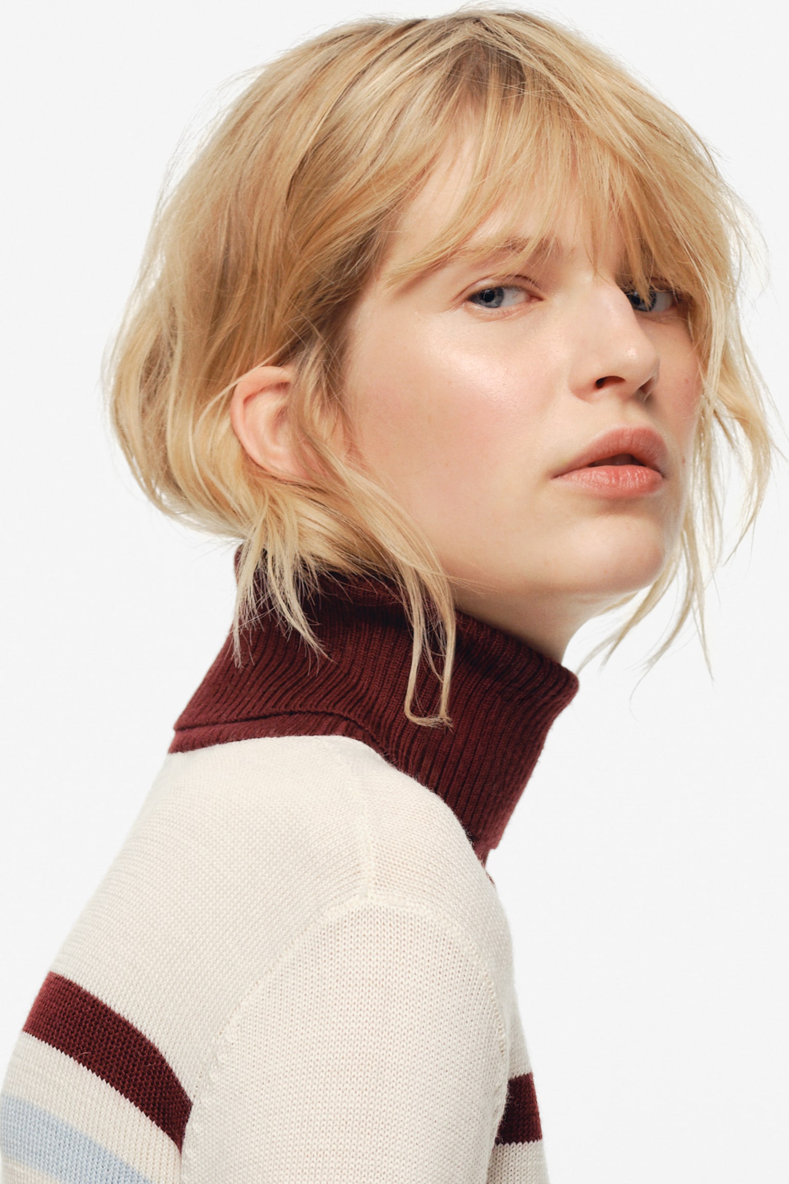 Intarsia-knit wool jumper - Cream - 4