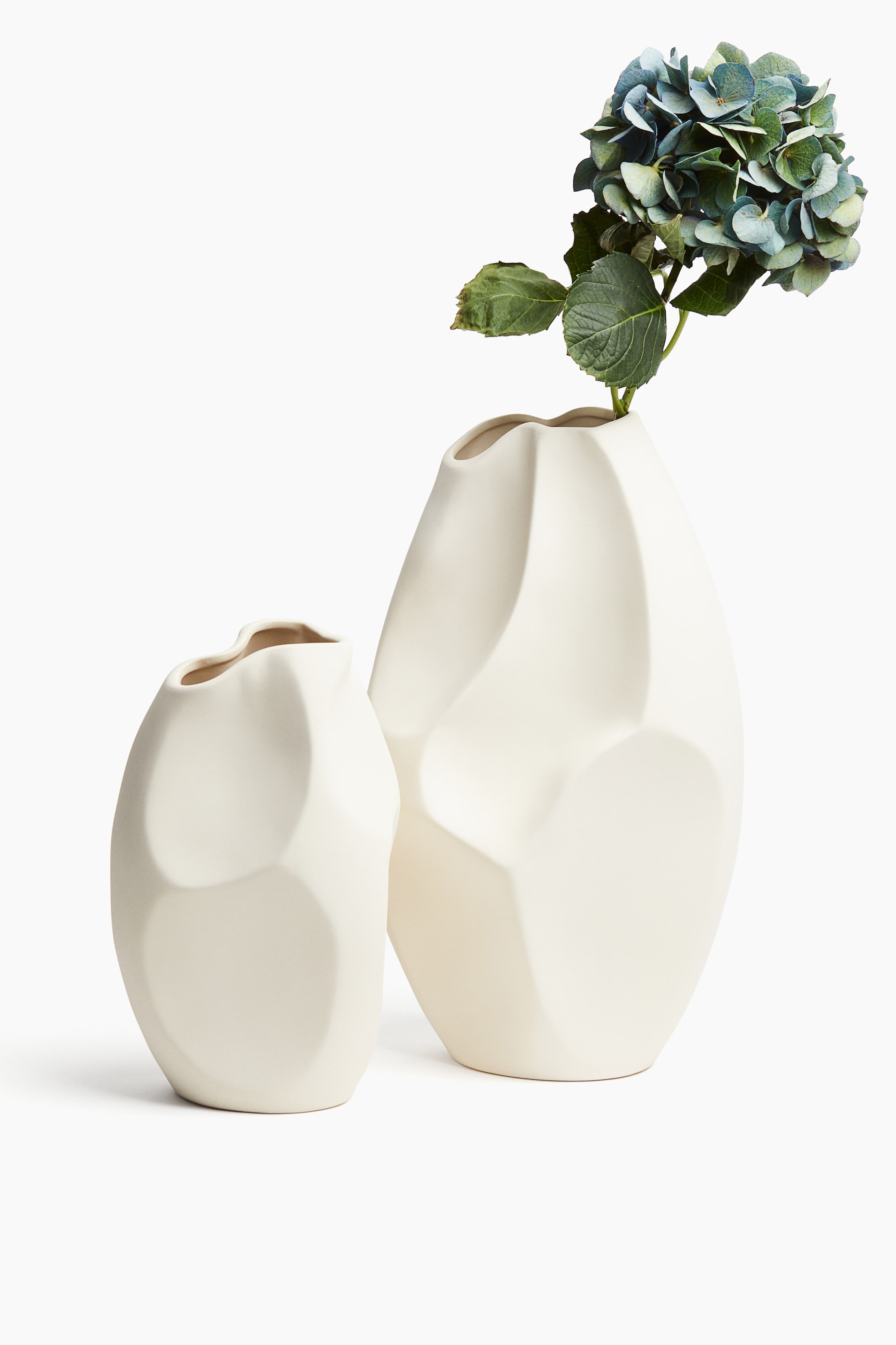 Tall Stoneware Vase - White - Home All | H&M US