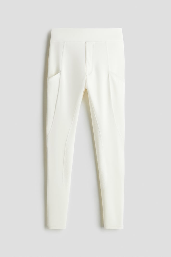 Full-grip rideleggings - Hvid - 1