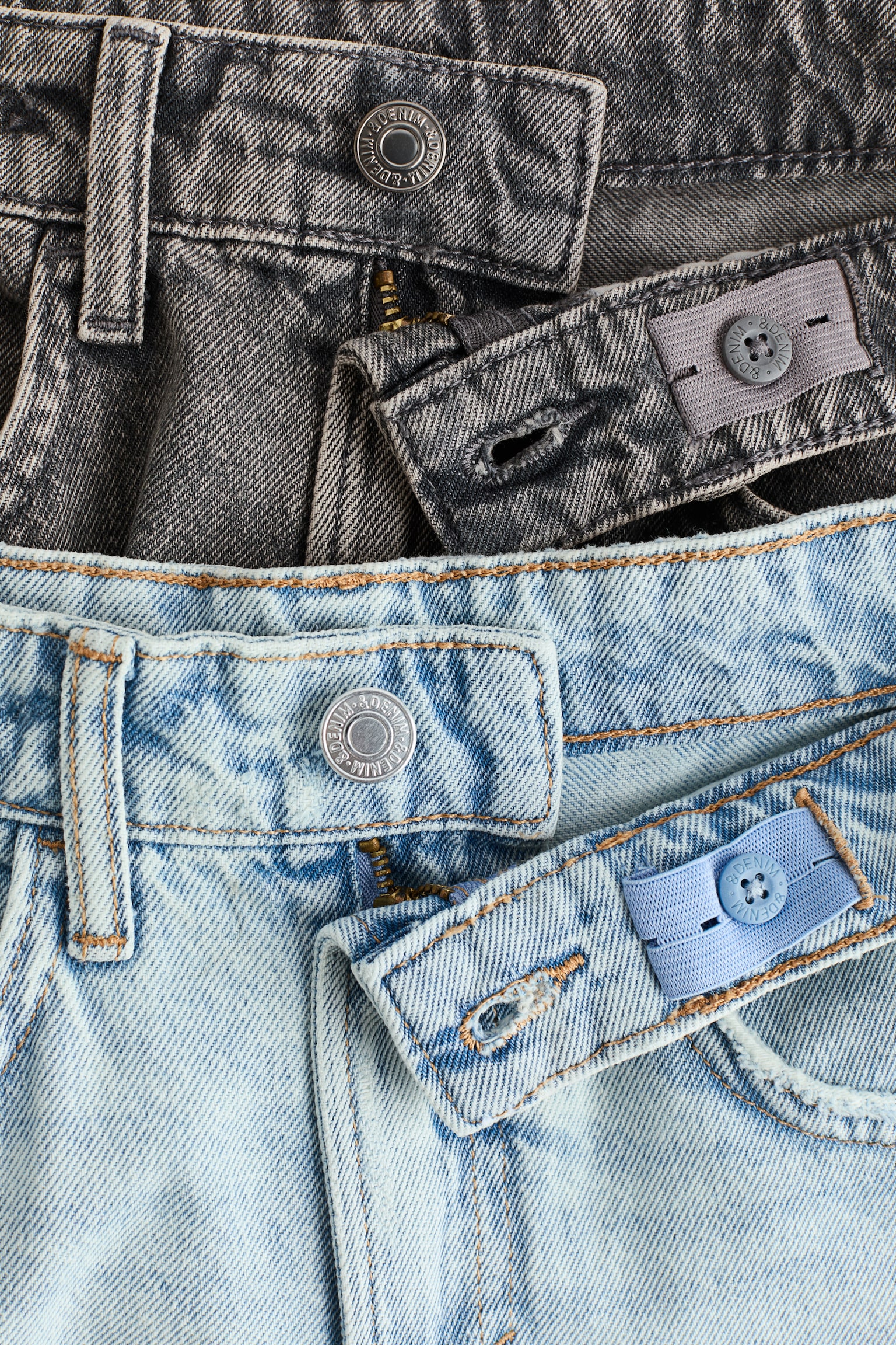 2er-Pack Loose Fit Jeans - Grau/Helles Denimblau/Denimblau/Dunkles Denimblau/Denimblau/Helles Denimblau/Schwarz/Schwarz/Dunkkles Denimblau/Helles Denimblau/Dunkelgrau - 3