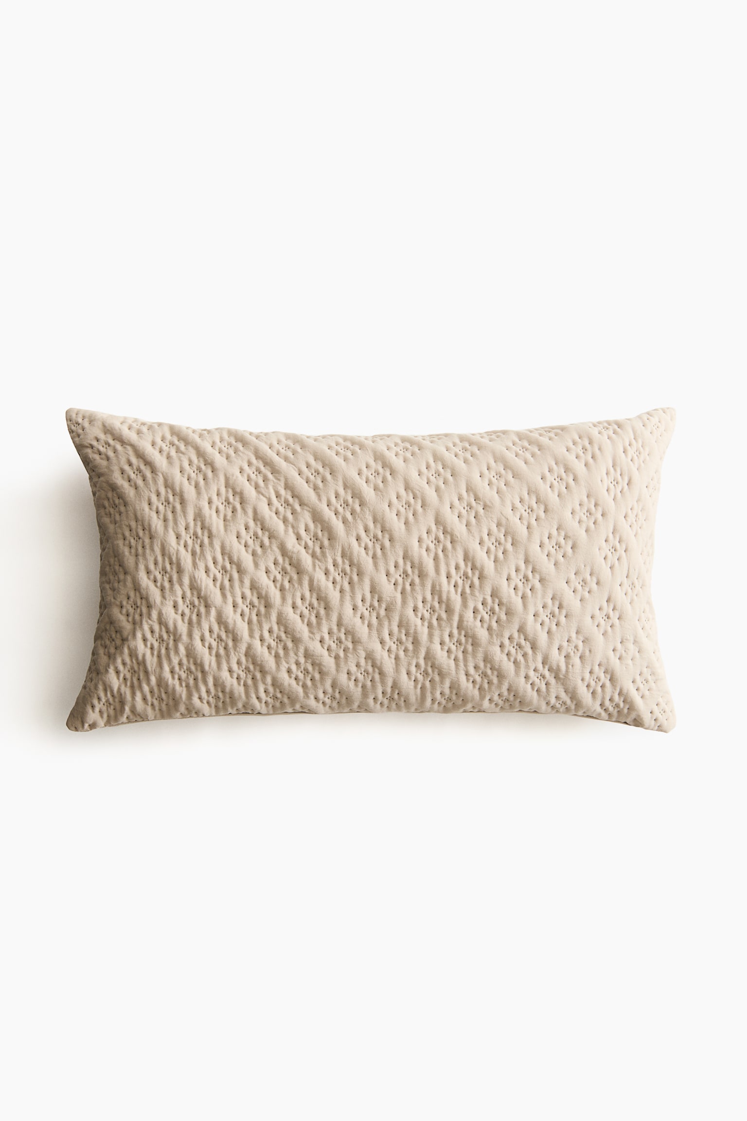 Housse de coussin matelassée - Beige/Grège clair