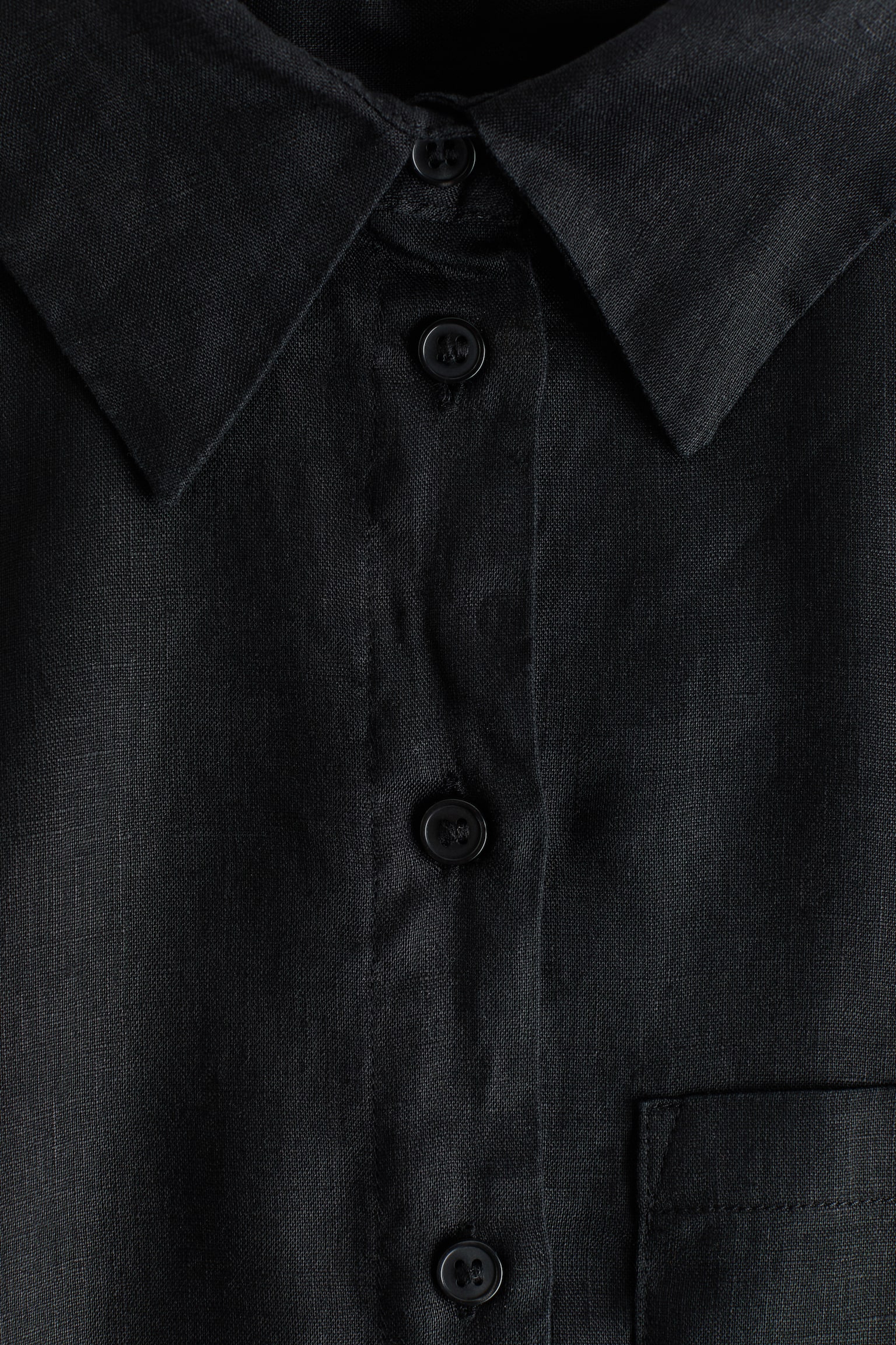 Linen shirt - Black/Dark brown/White/Blue/Striped - 3
