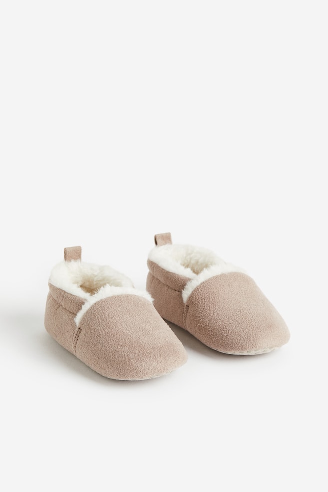 Soft slippers - Beige/Brown - 1