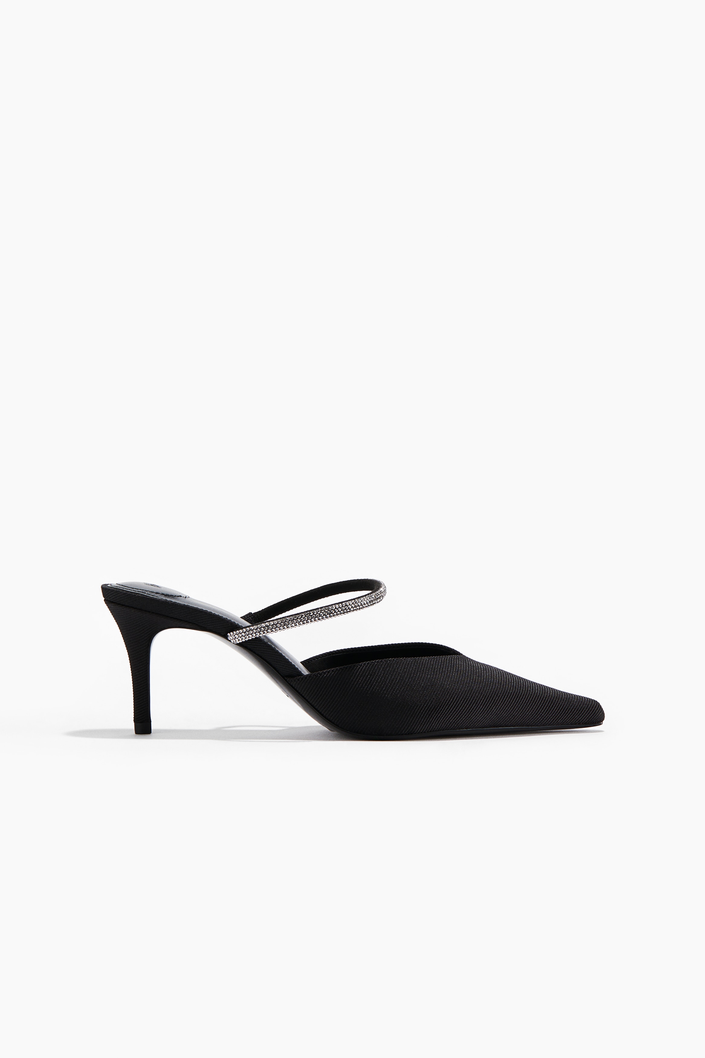 Embellished heeled mules - Black