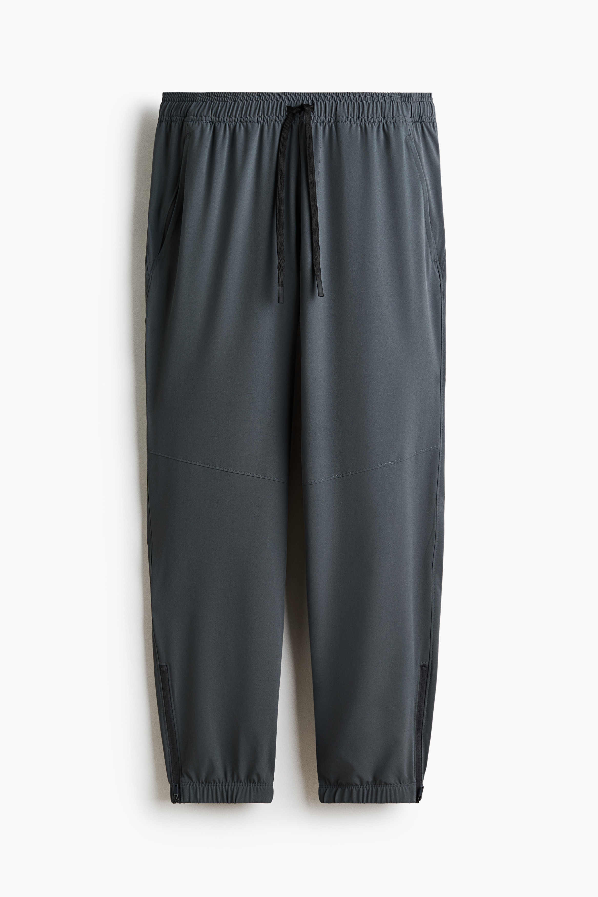 Regular-Fit Tapered Sports Joggers with DryMove™ - Lead gray/Black