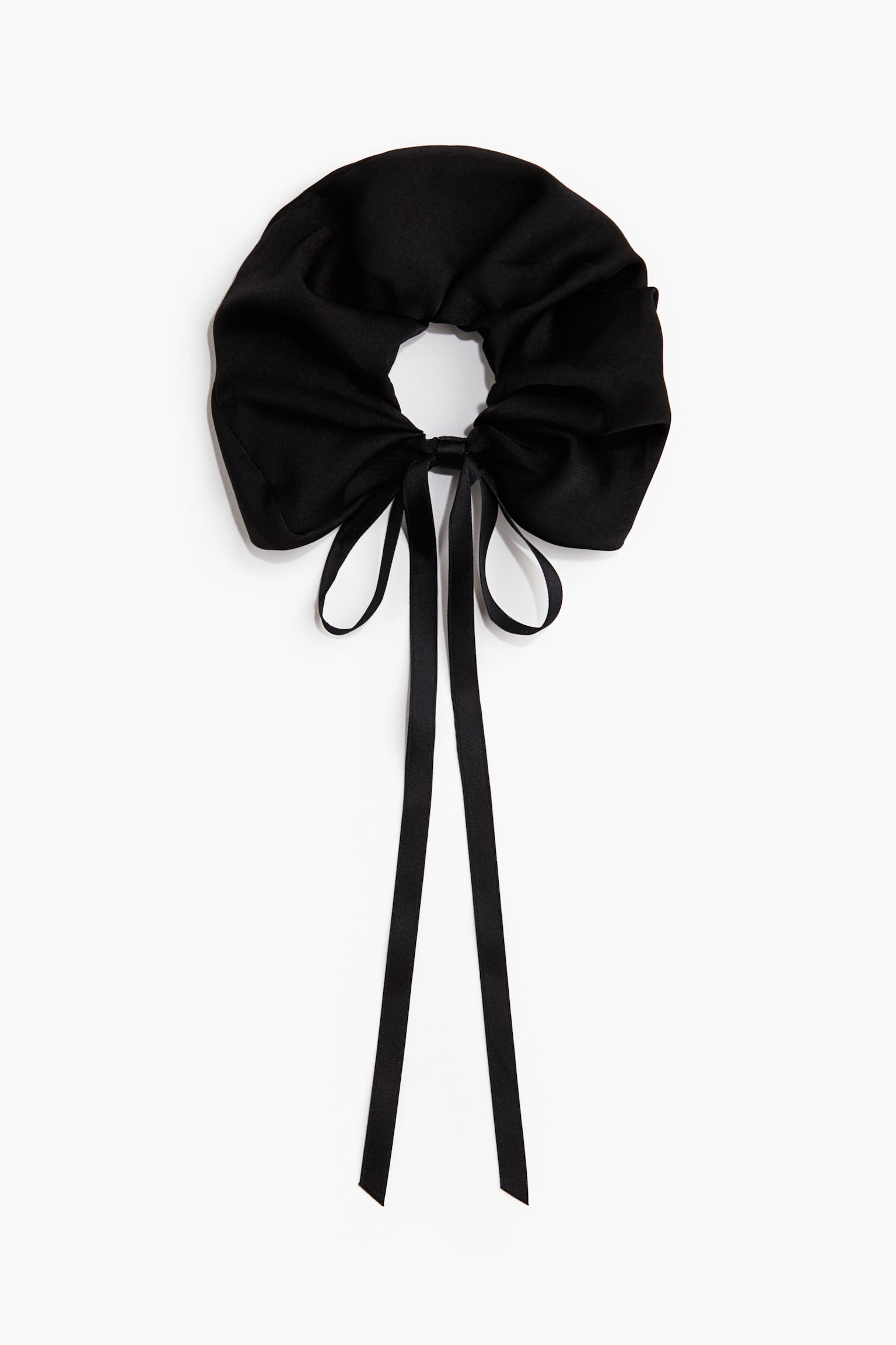 Scrunchie met strik - Black - 2