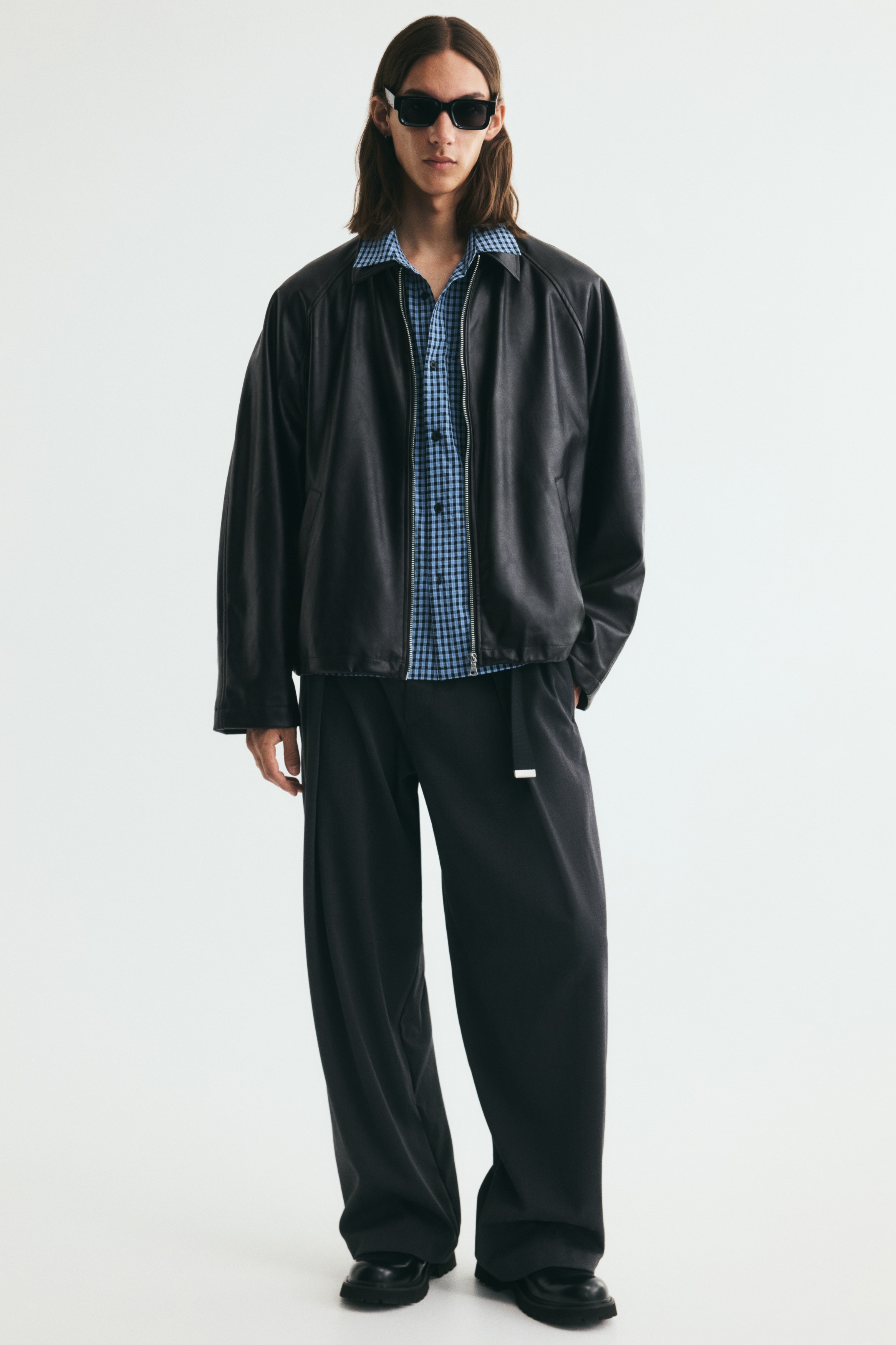 Coated blouson jacketModel