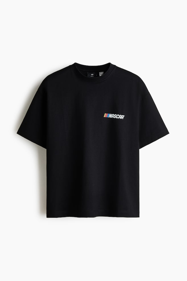 Oversized Fit T-shirt - Black/NASCAR/White/Pink Floyd/Black/Bob Marley/Washed black/Iron Maiden/Black/NASCAR/White/Jaws/Yellow/Matisse/Dusty olive green/Nas - 1