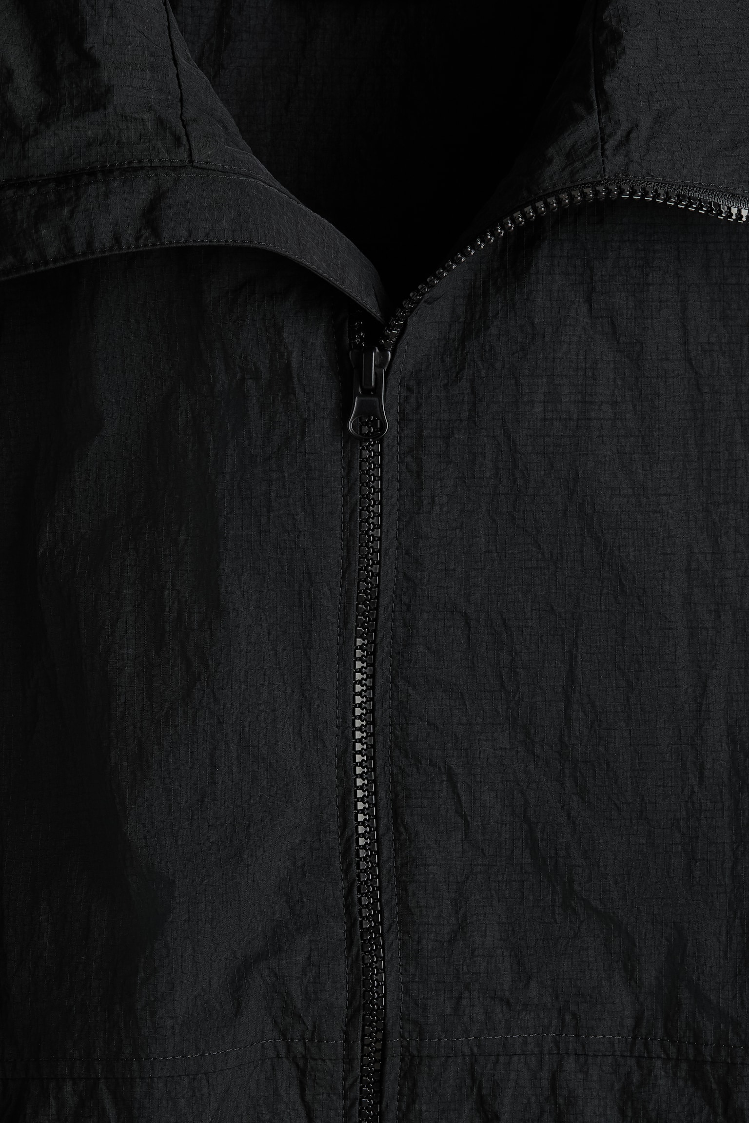 Water-repellent windbreaker - Black/Light grey - 4