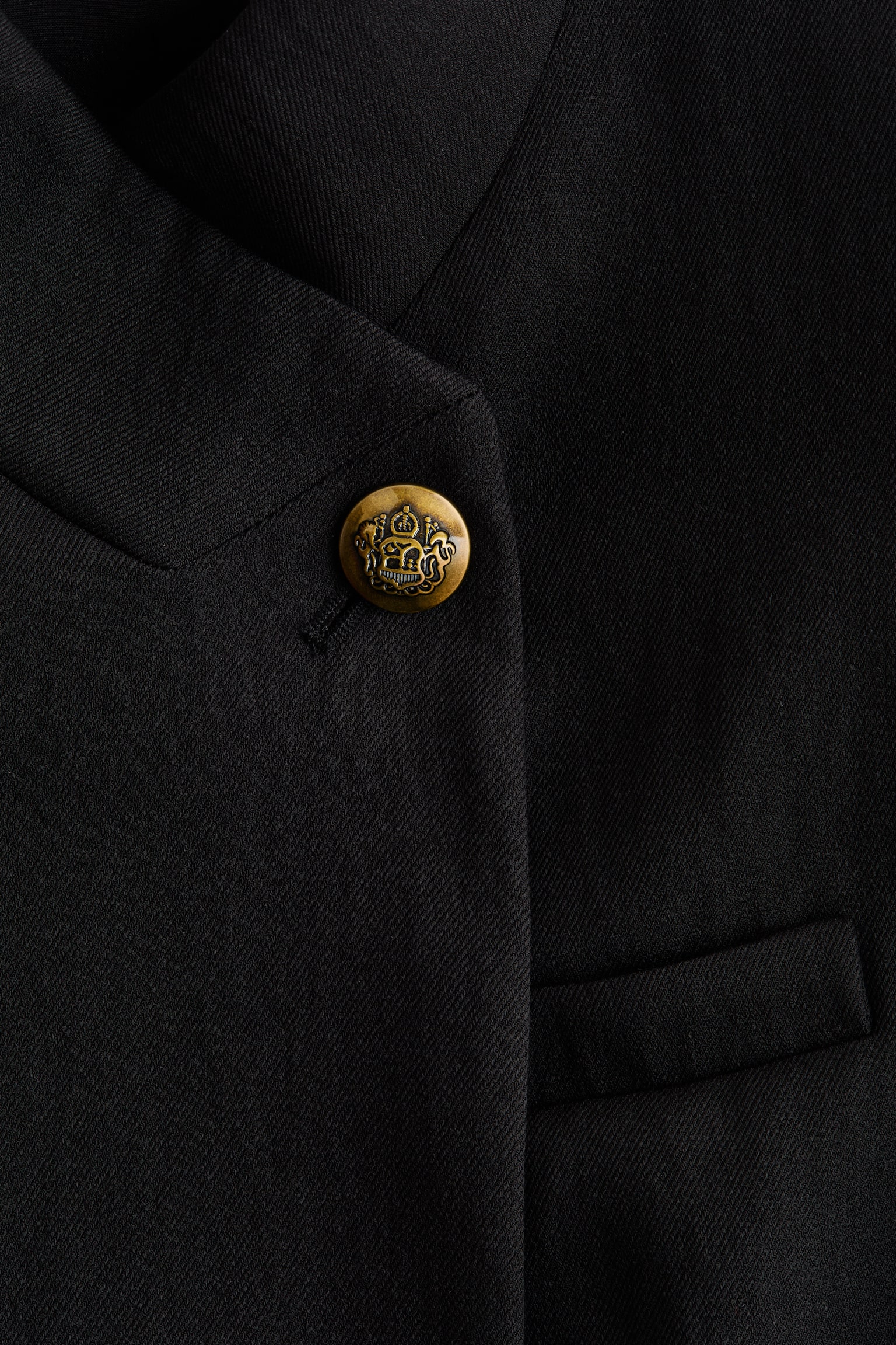Женская куртка H&M Jacket with Shoulder Pads, цвет: Чёрный — фото 6