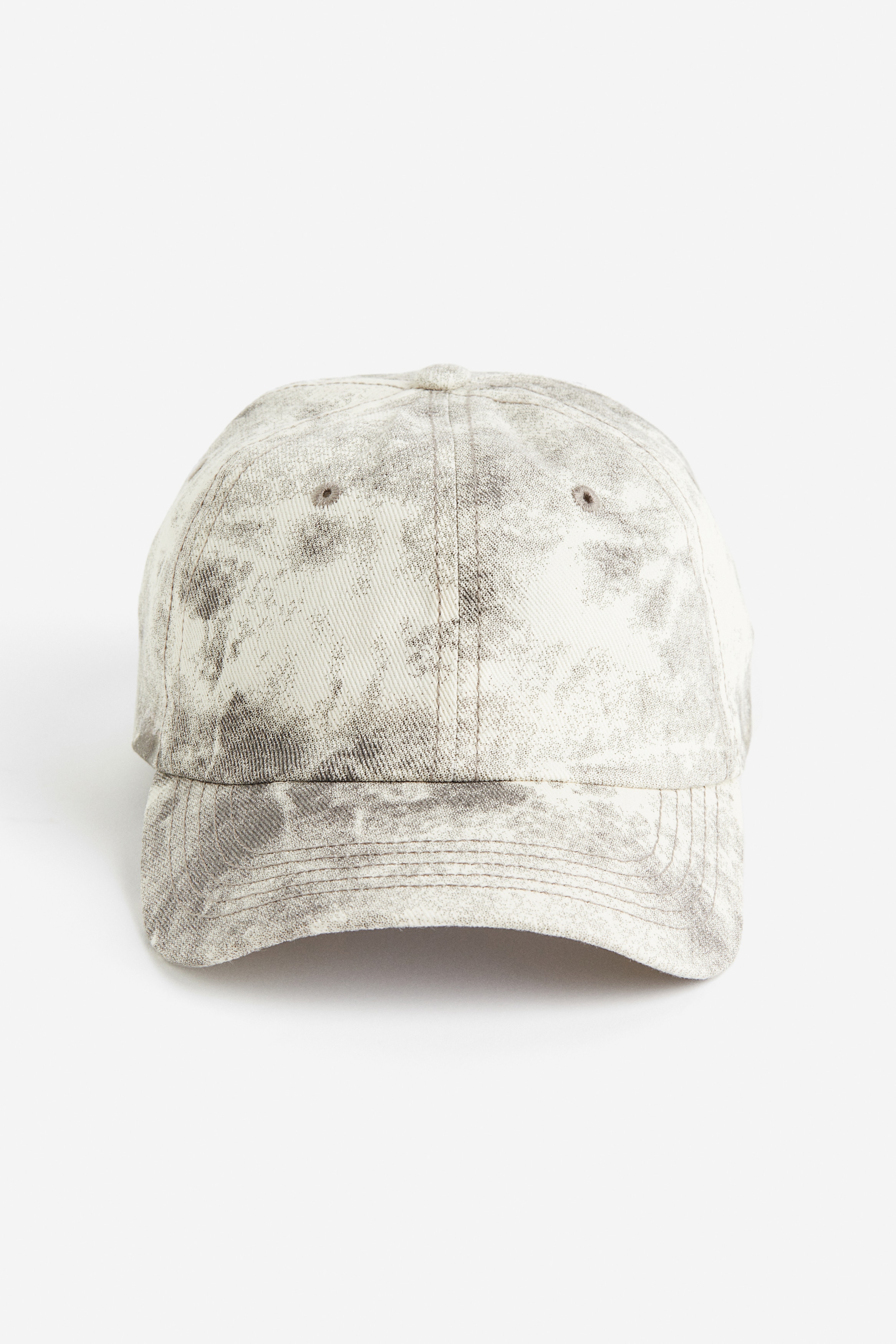 Cap aus Baumwolltwill - Cremefarben/Batikmuster - Ladies | H&M DE