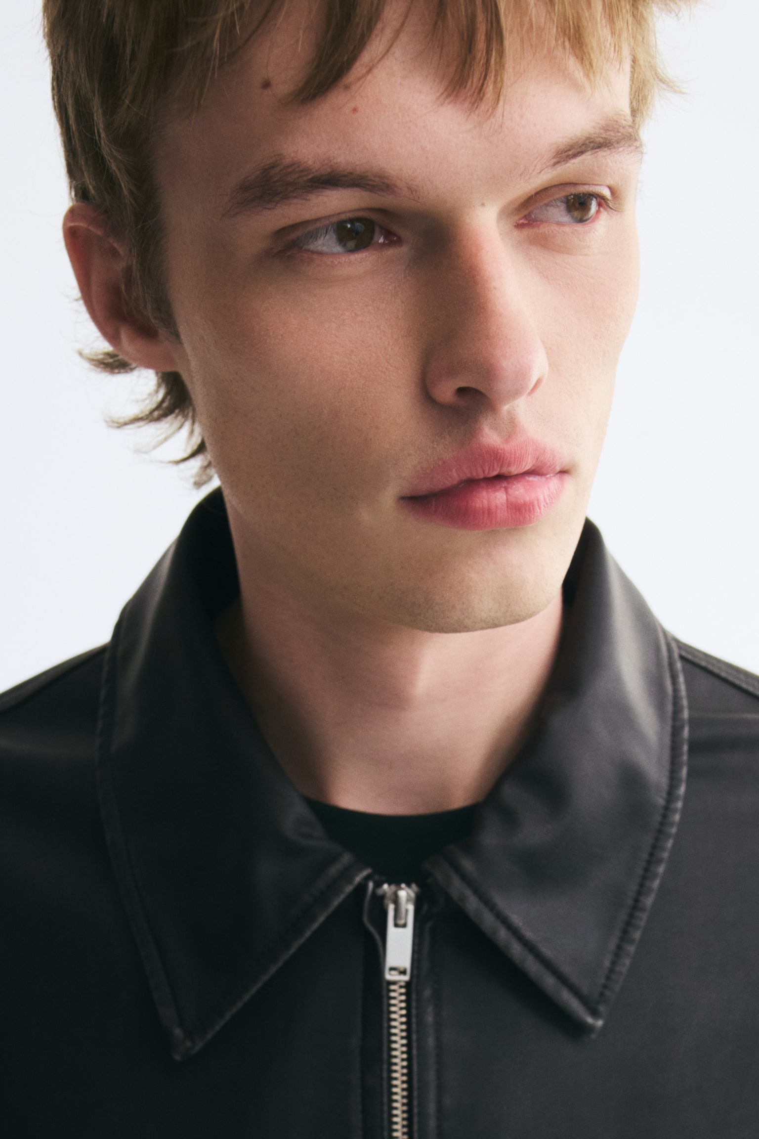 Мужская куртка H&M Jacket with Collar, цвет: Чёрный — фото 3
