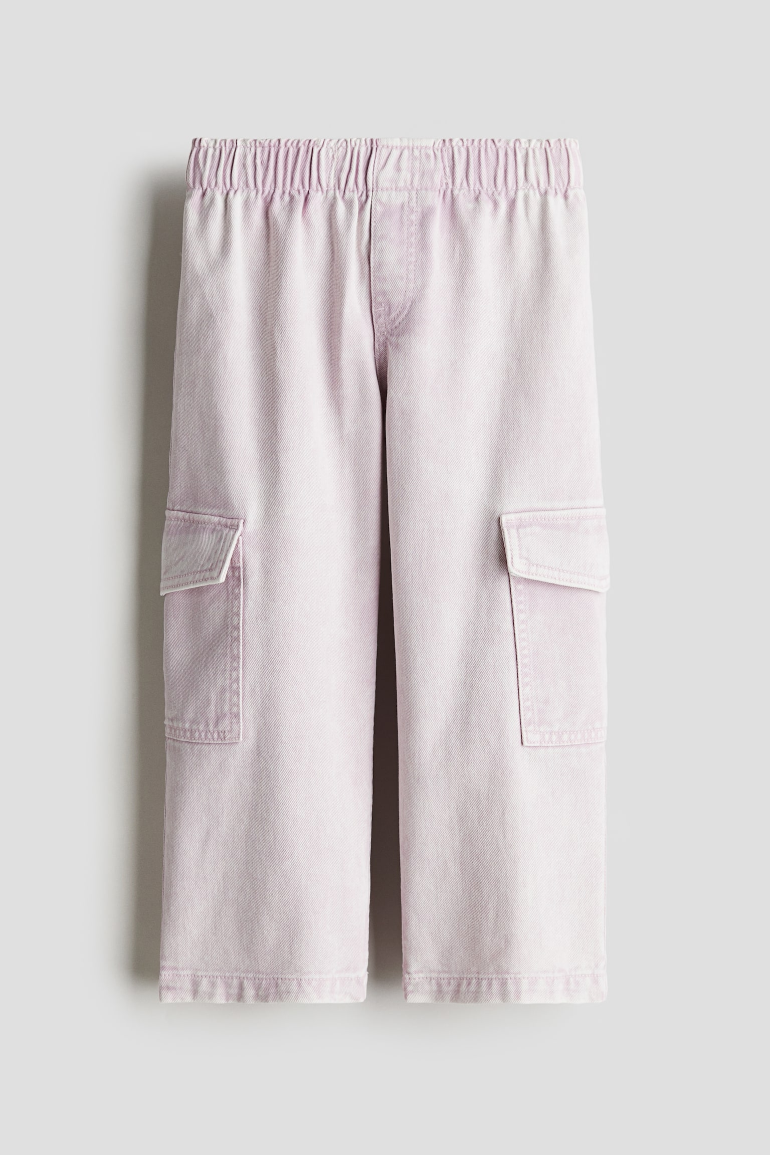 Wide-leg cargo trousers - Light purple/Beige/Light grey - 1