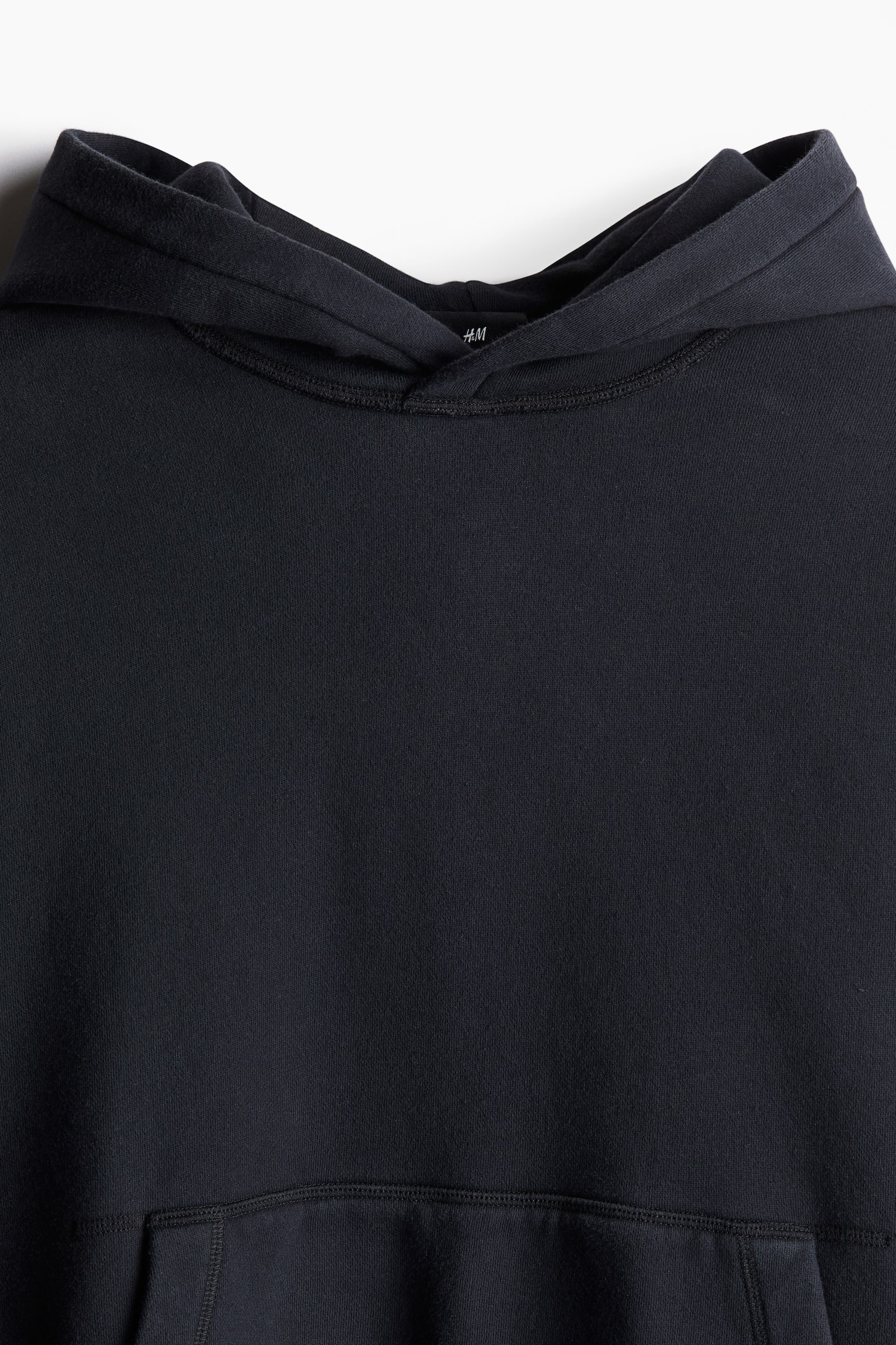 Oversized Fit Hoodie - Black/Black/Beige/White - 4