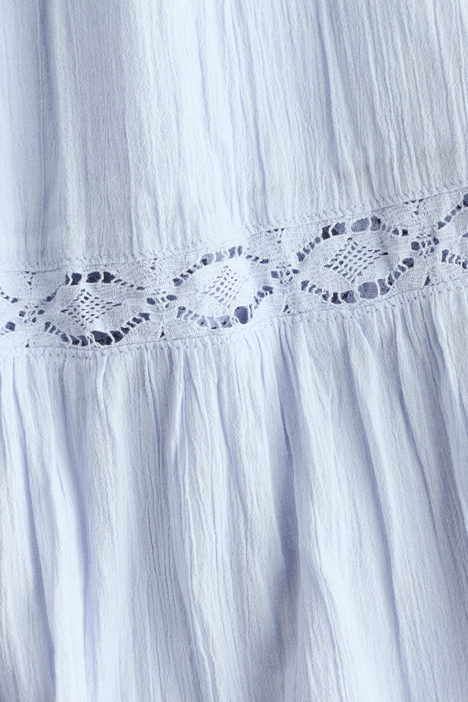 Детская юбка H&M Crinkled Cotton, цвет: Бледный синий — фото 2
