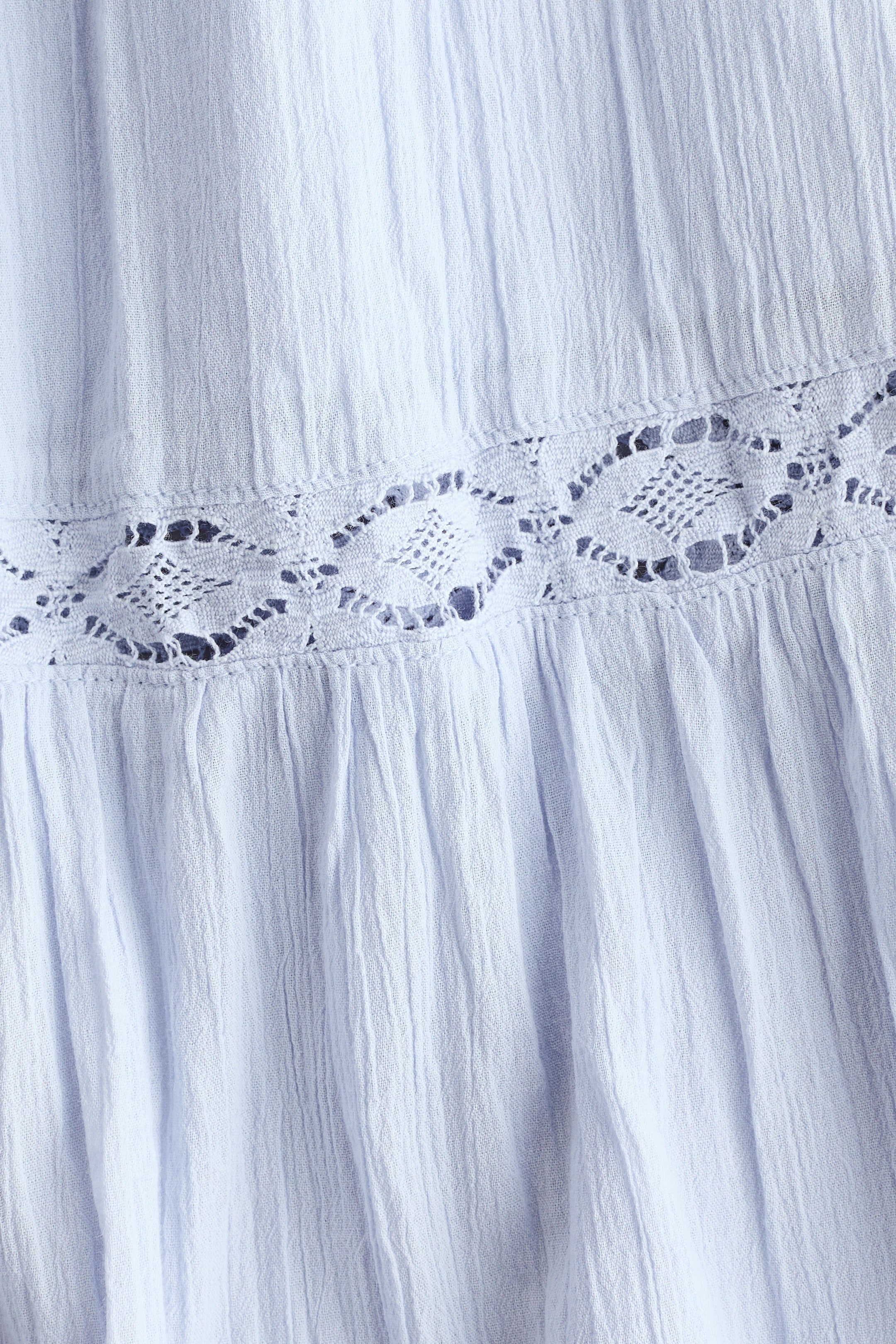 Crinkled Cotton Skirt