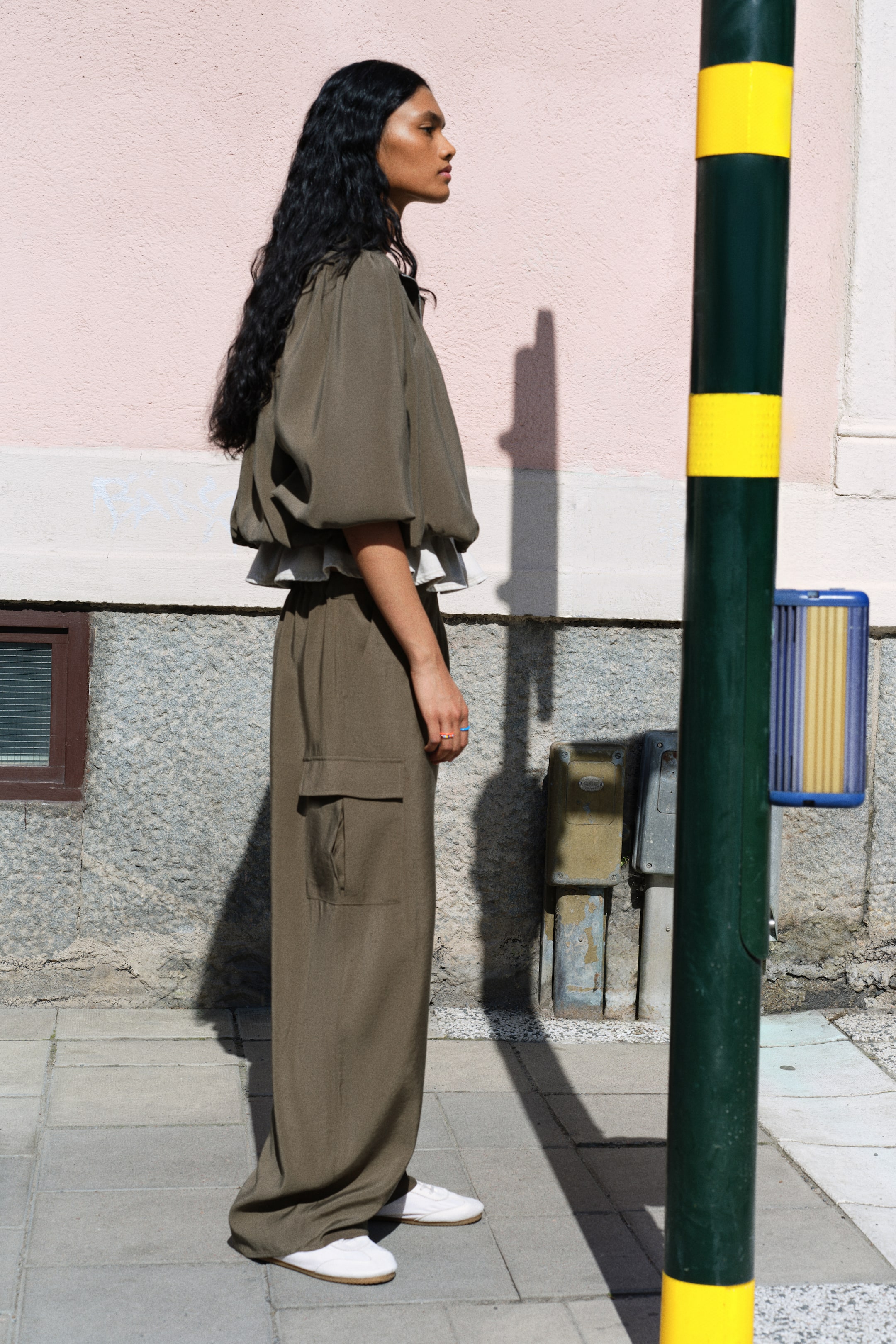 Pantalon cargo jambes tonneau