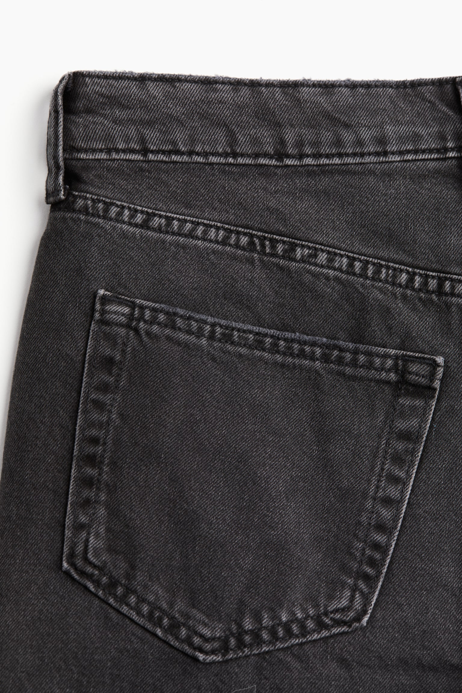 High-waisted denim shorts - Black/Denim grey/Light denim blue/Pale denim blue - 4