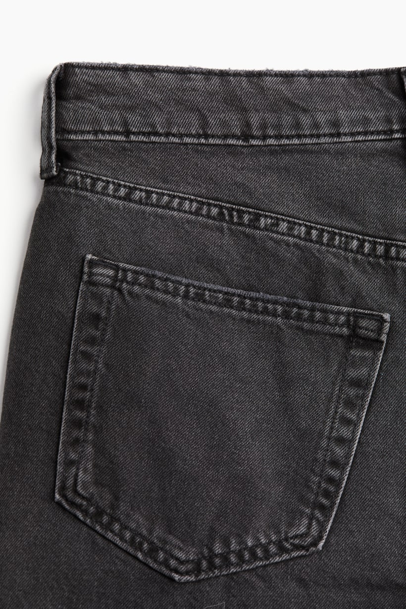 High Waist Denim Shorts - Black - Ladies | H&M US