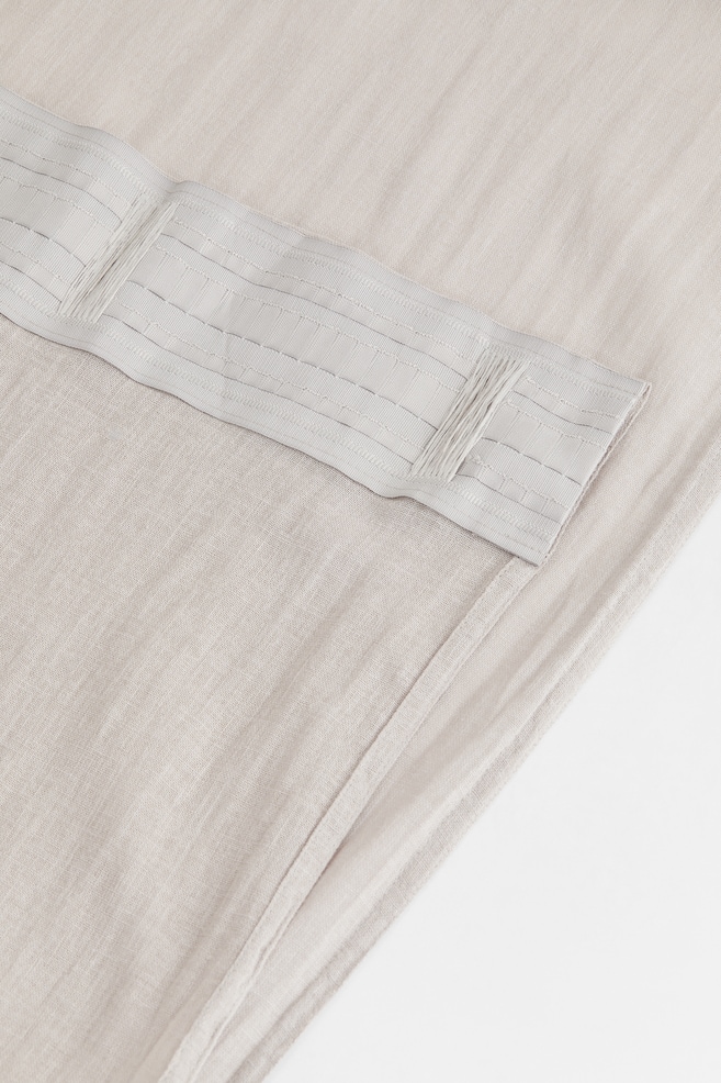 2-pack linen-blend curtains - Light greige/White/Light beige/Dark grey/dc/dc - 5