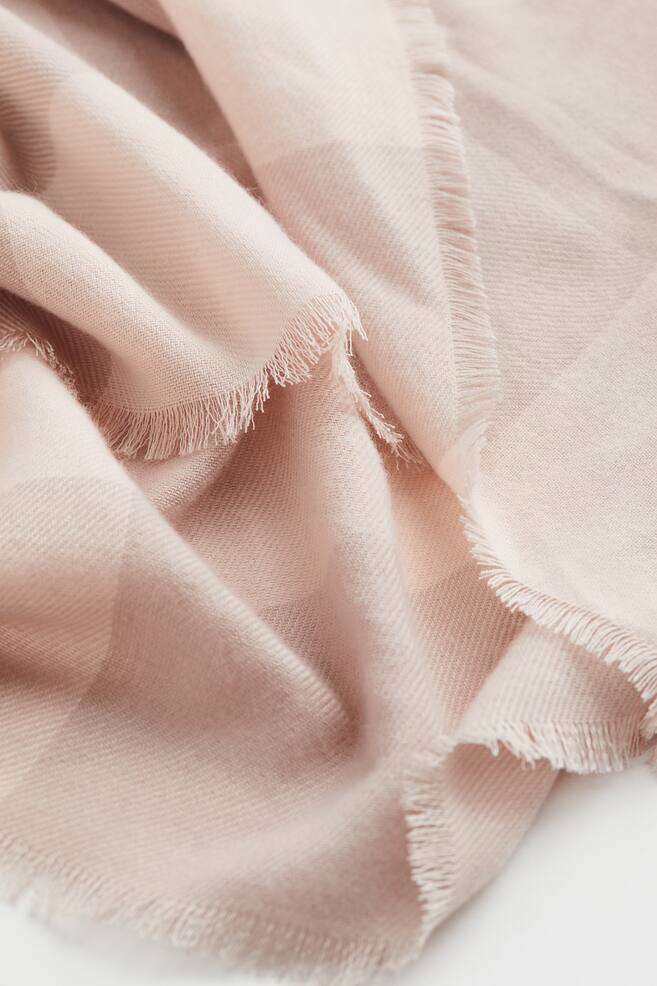 Jacquard-weave scarf - Light beige/Checked/Dark beige/Checked/White/Checked - 2