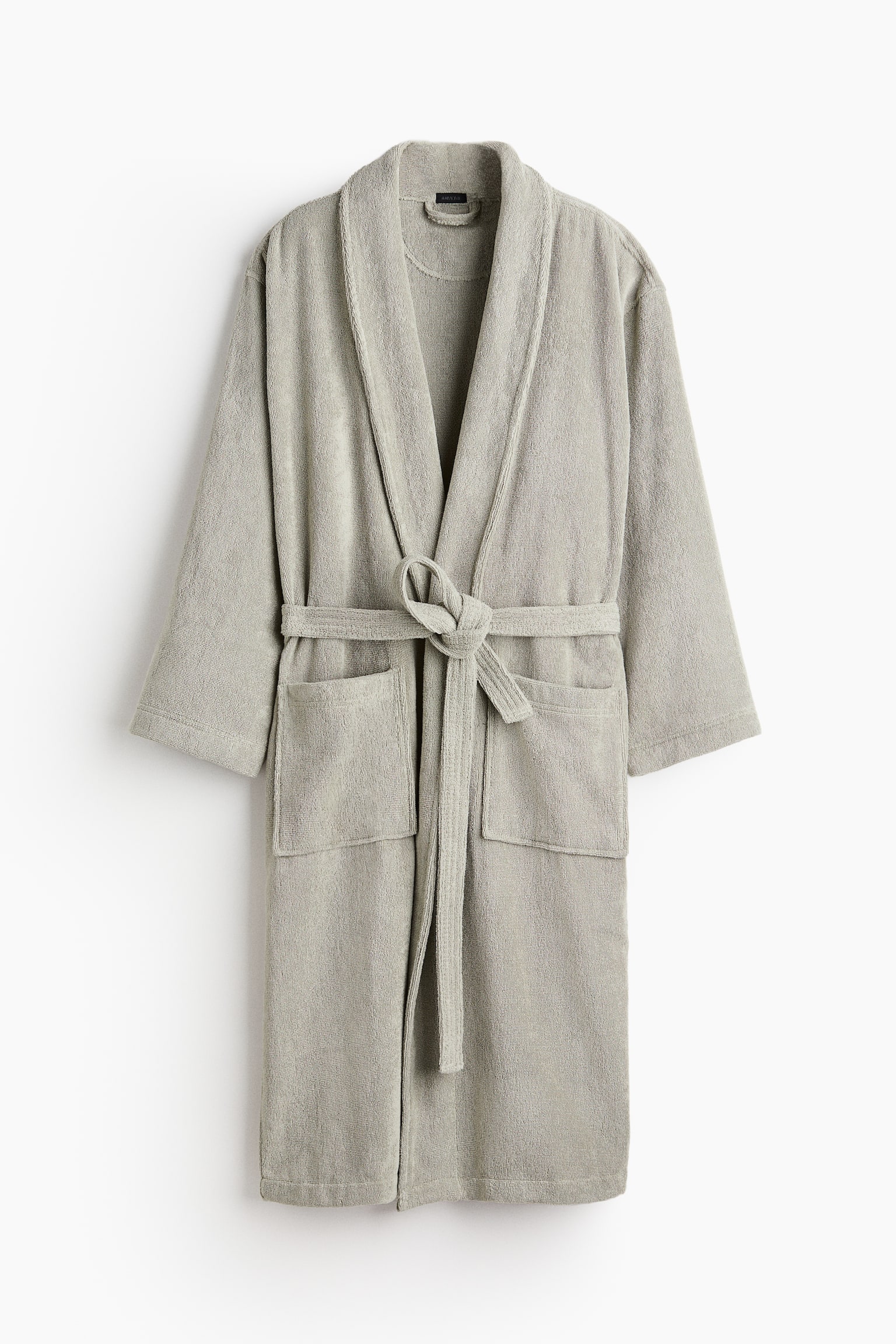 Roupão em algodão turco - Light khaki green/Branco/Azul pó claro/Verde - 2