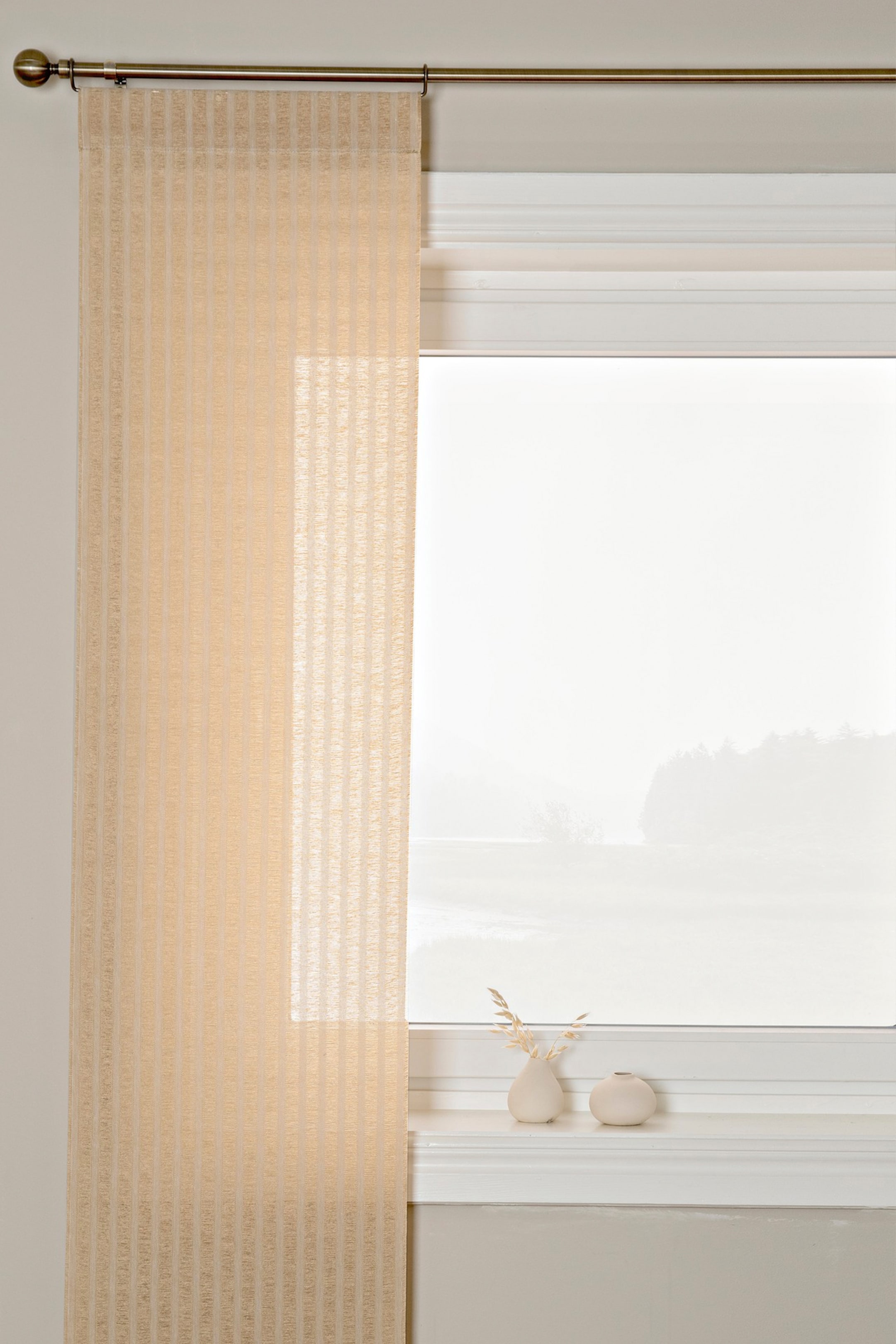 Größeres Bild ansehen: 1-pack Panel Curtain Rustic - Hellbraun - Hasta - Home All | H&M DE 1