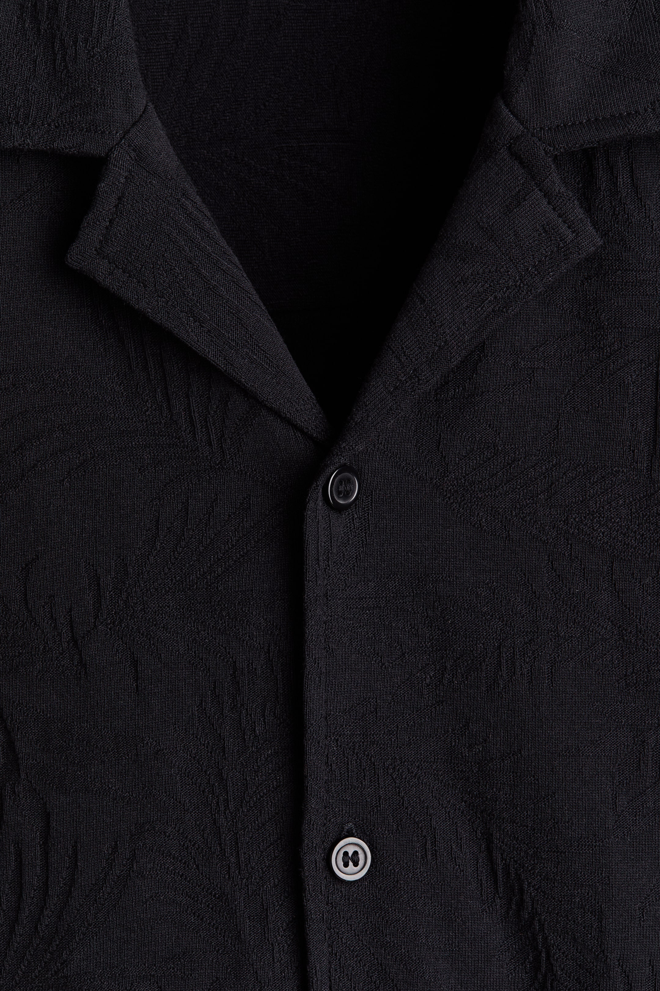 Relaxed-Fit Jacquard-Jersey Resort Shirt