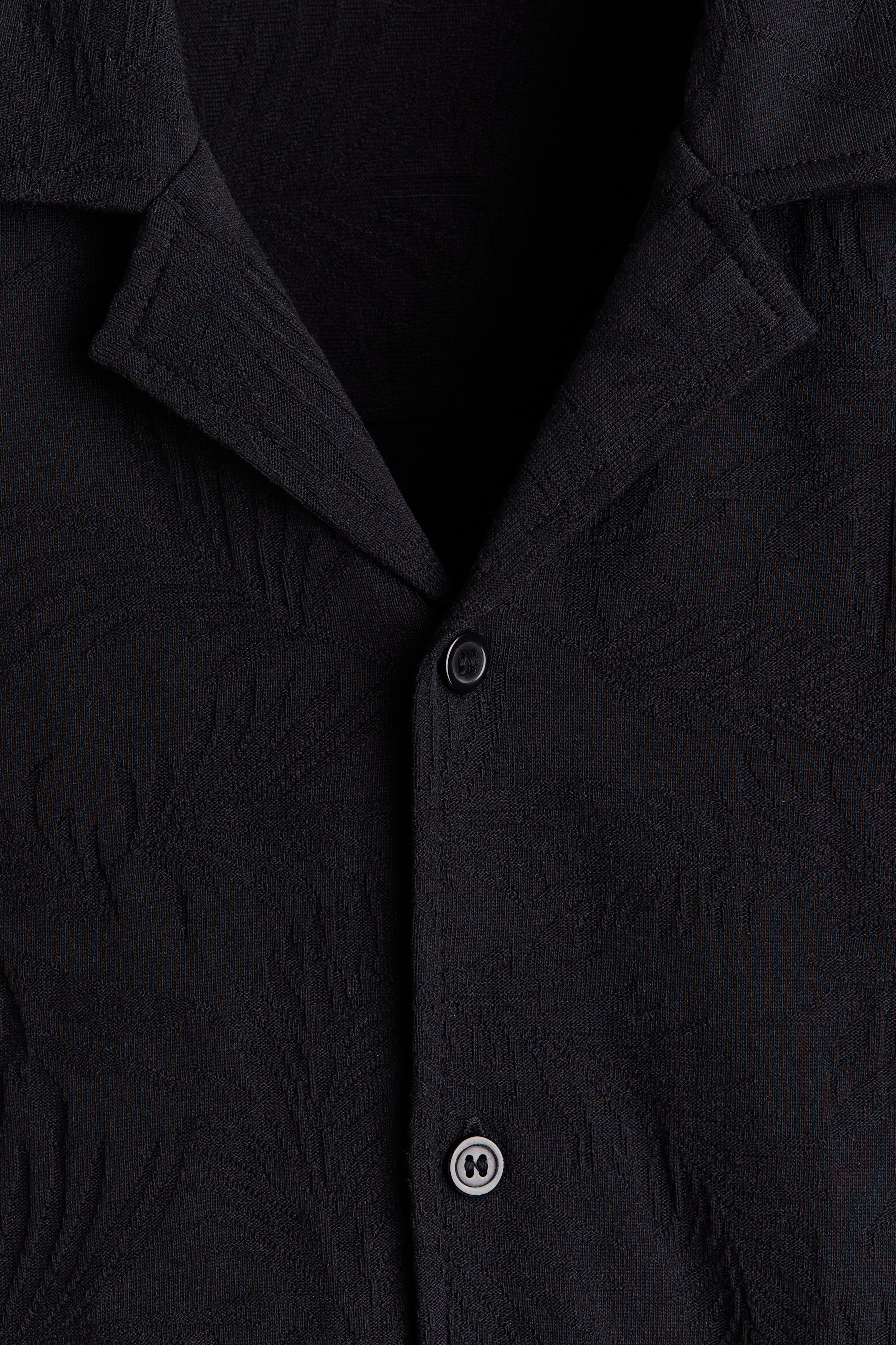 Relaxed-Fit Jacquard-Jersey Resort Shirt