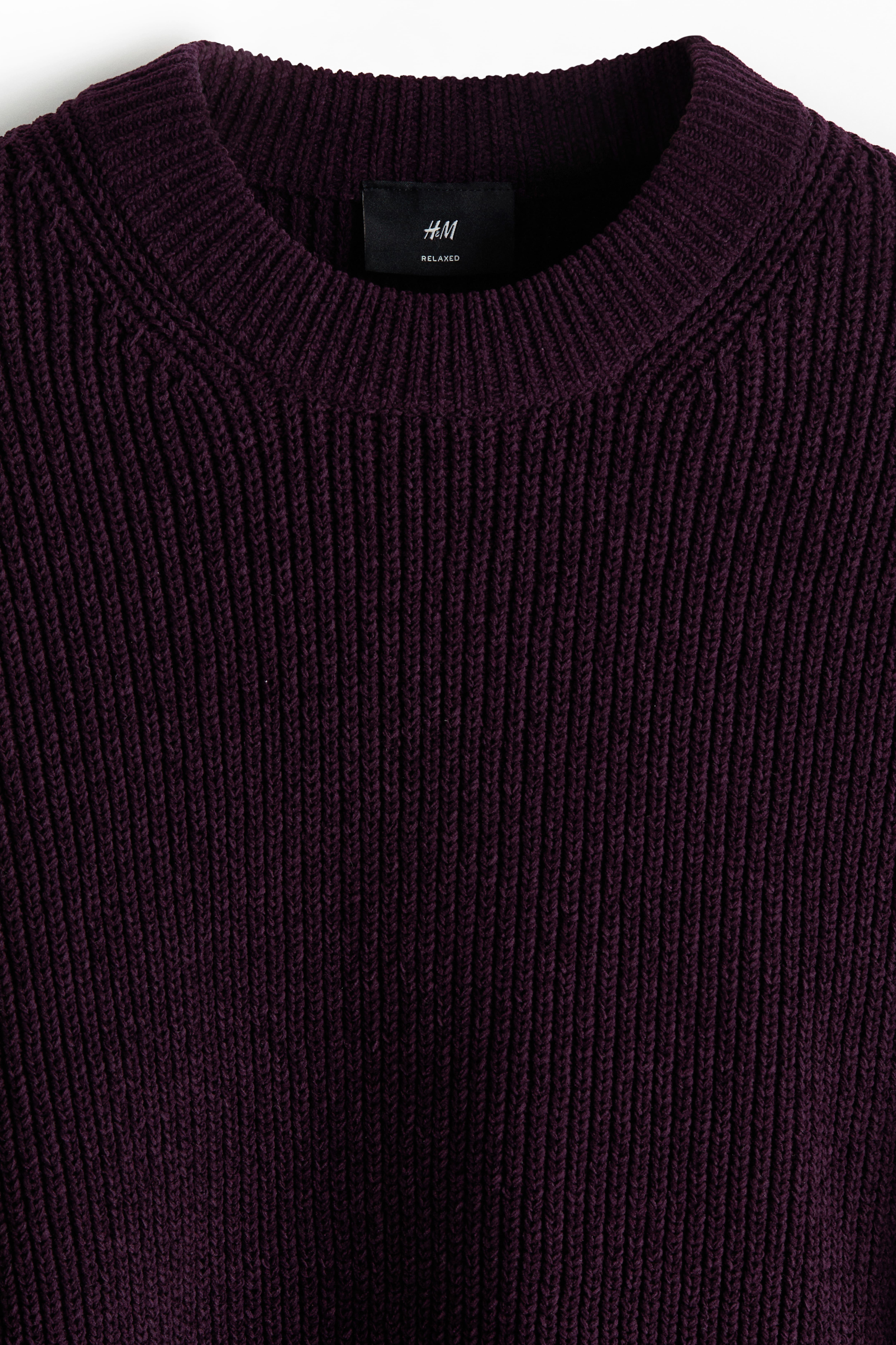 Relaxed-Fit Rib-Knit Sweater