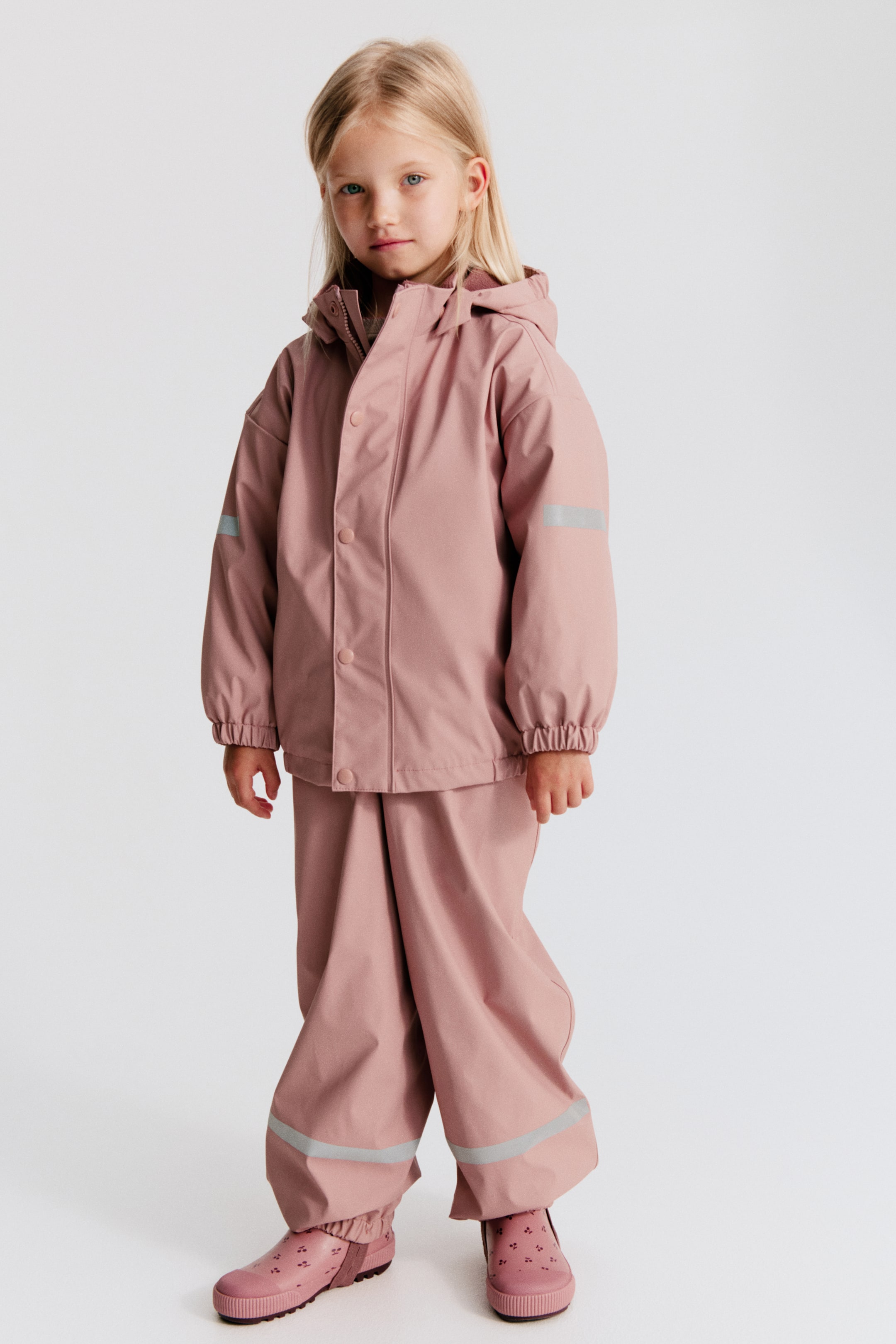 Fleece-Lined Rain Jacket