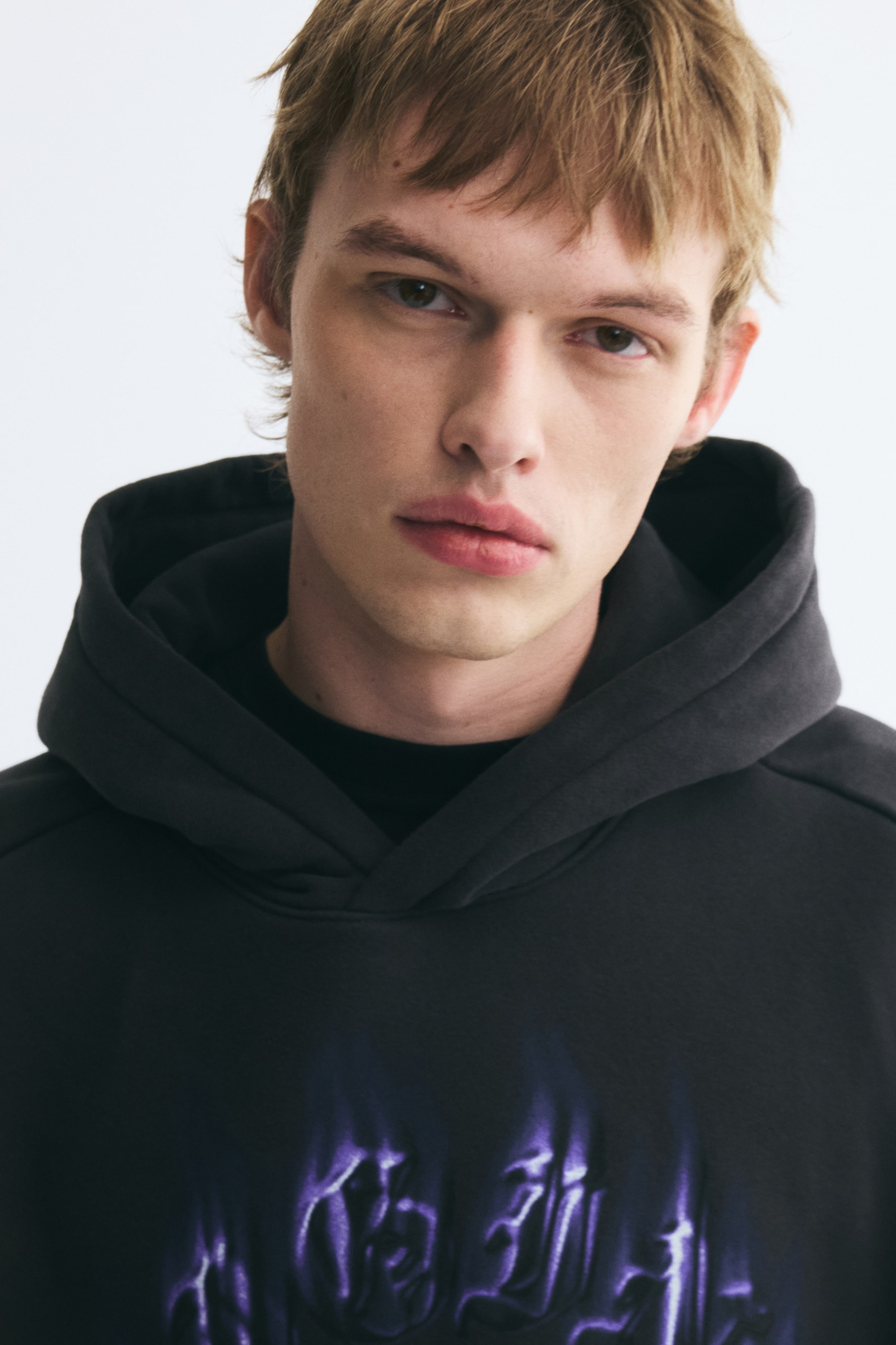 Oversized Printed Hoodie