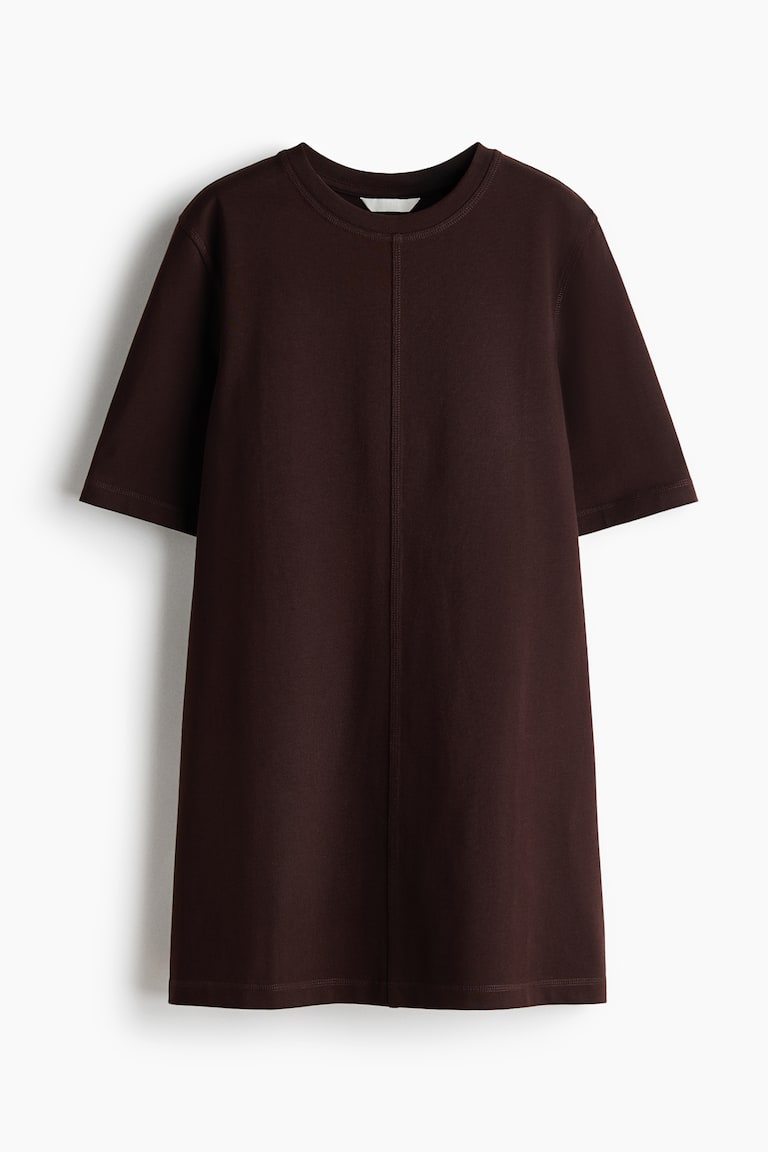 chinese dress ladies Viola T Shirt Dress- Brown
