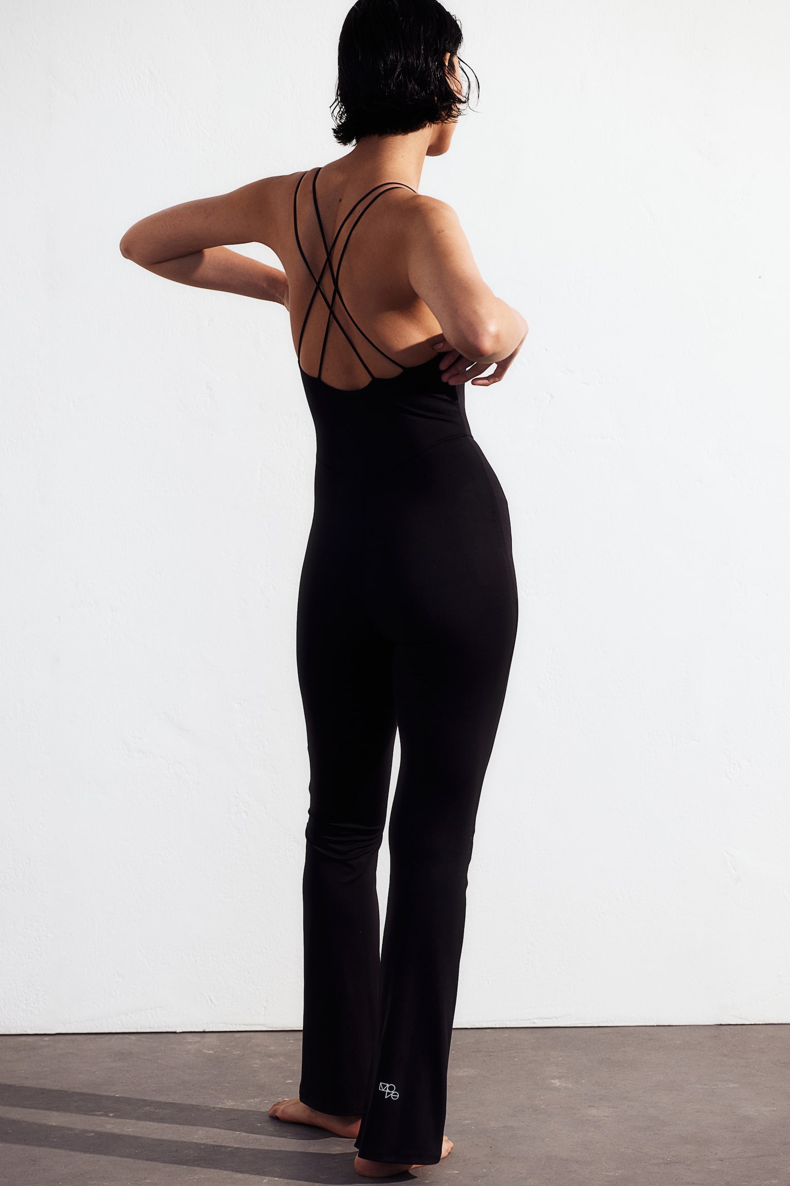 SoftMove™ Activewear Unitard - Black/Dark brown - 3