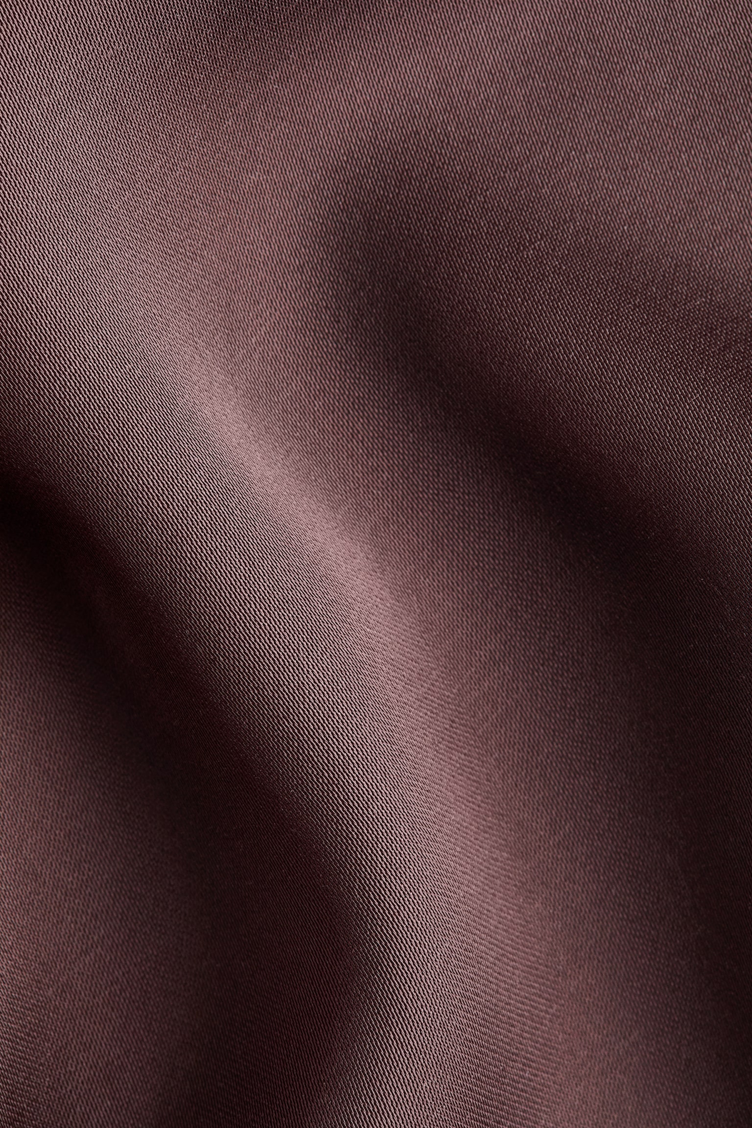 Satin Twill Skirt - Dark brown/Dark mauve - 2