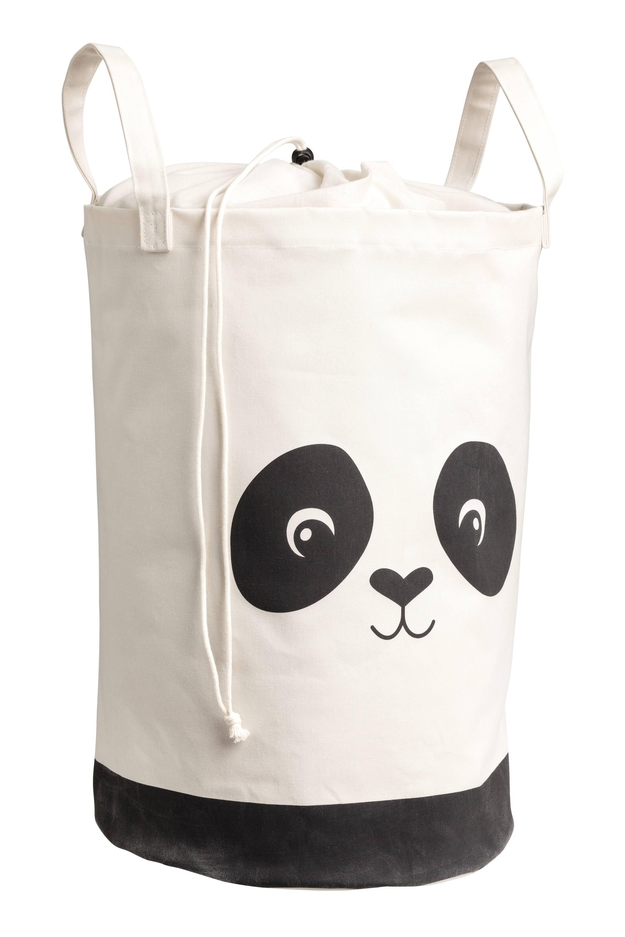 Zobraziť väčší obrázok: Keprový úložný kôš - biela/panda - HOME | H&M SK 1