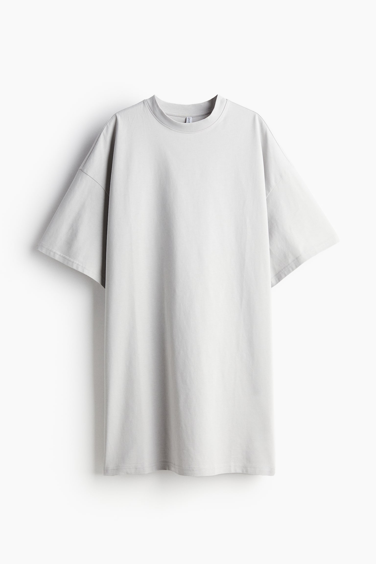 Oversized T-shirt dress - Light grey/Light grey marl/Black/White/Light beige/Light yellow/Light beige/Navy blue/Dark grey/Khaki green - 1