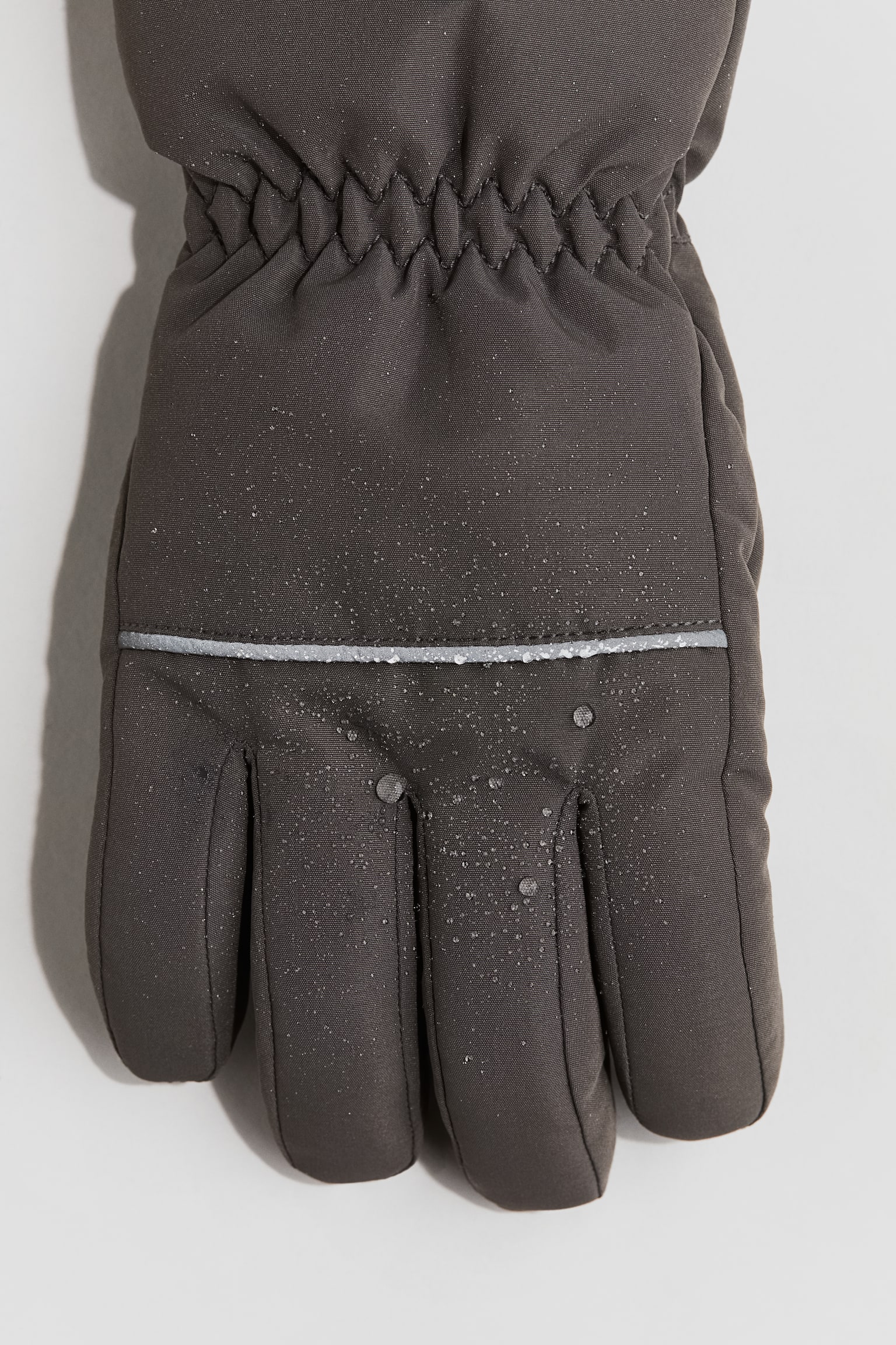 Water-repellent padded gloves - Grey/Black - 2