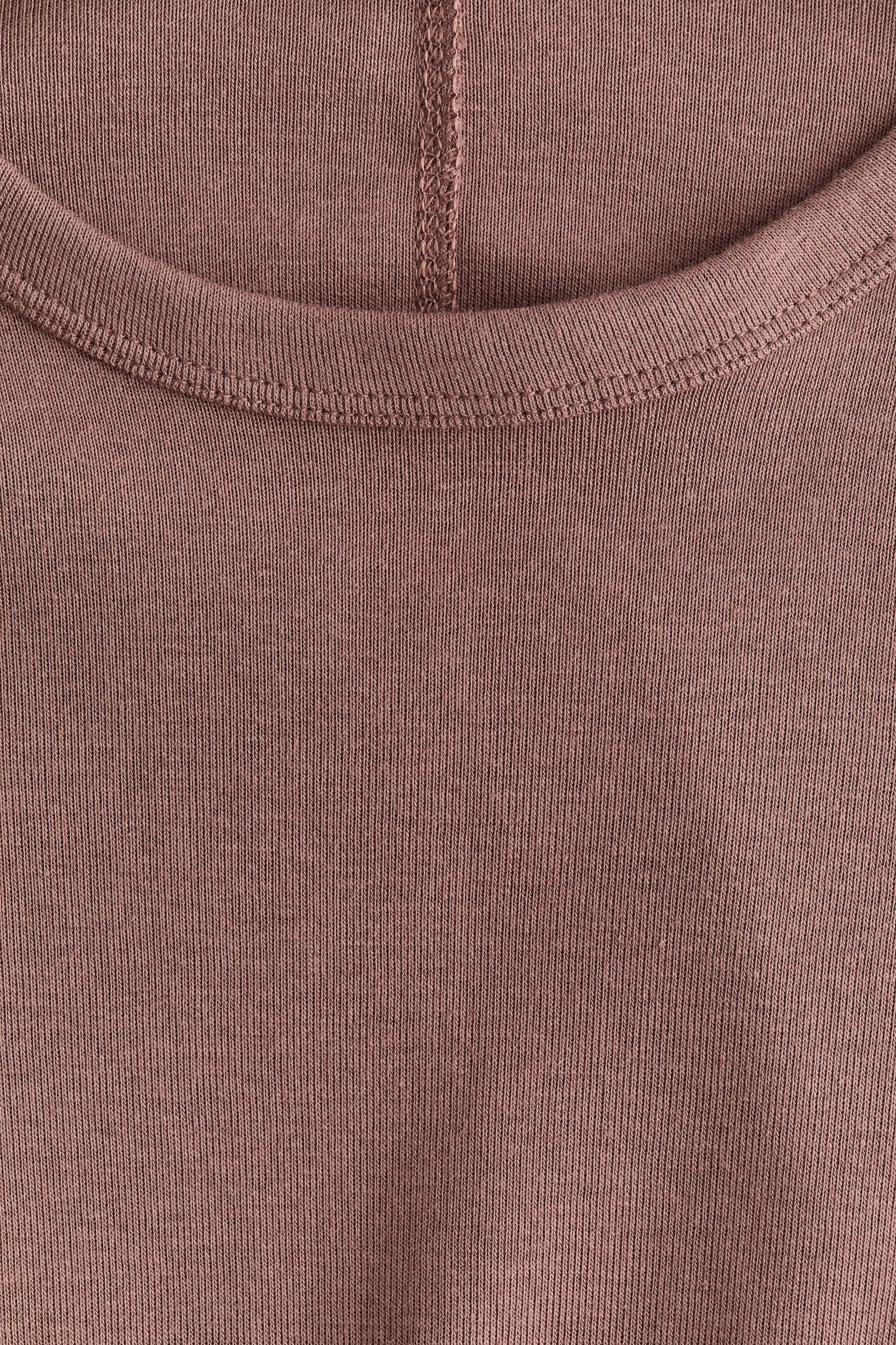 Женский топ H&M Long-sleeved Jersey Top, цвет: Тёмный серо-коричневый — фото 5
