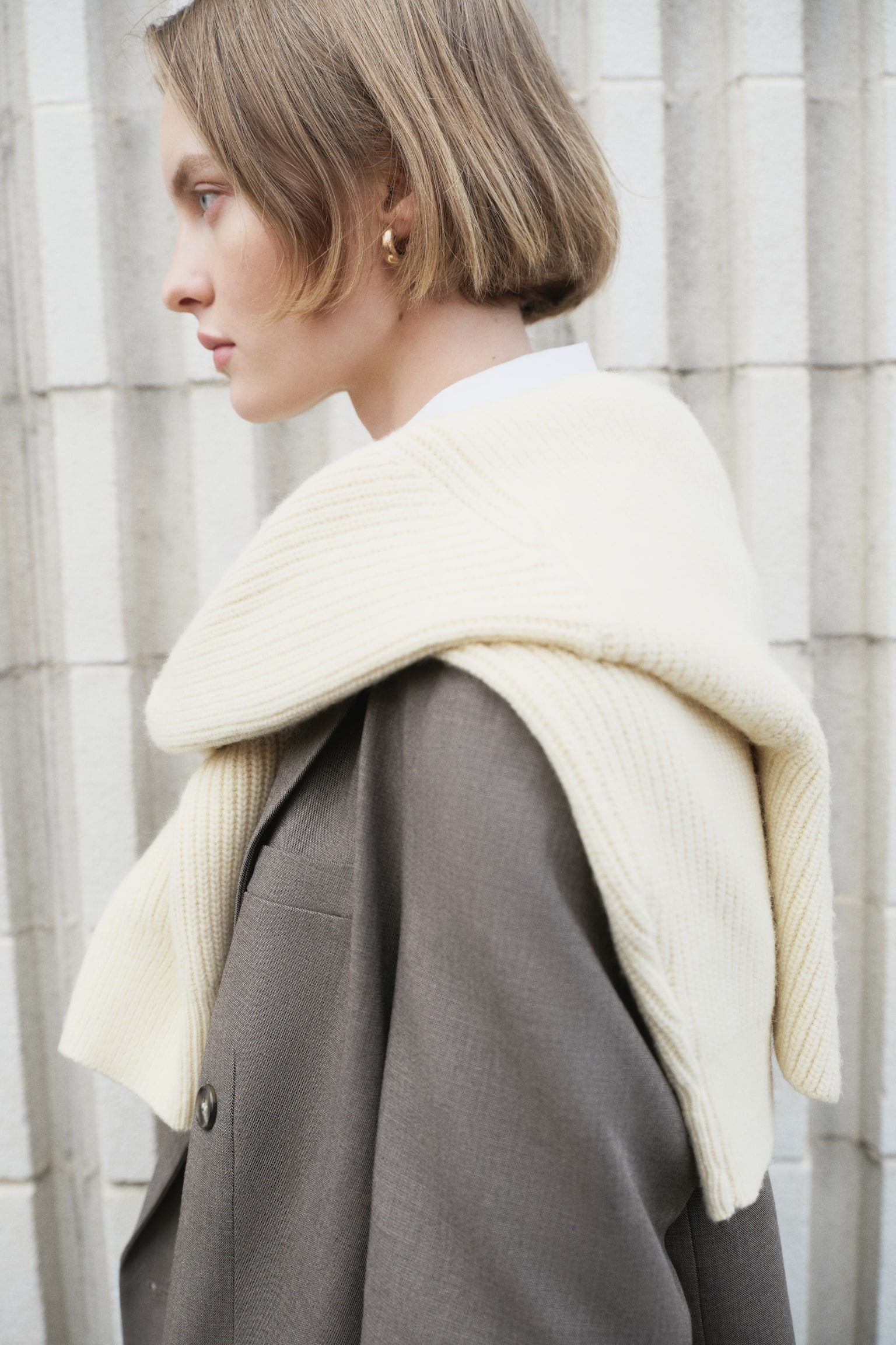 ダブルブレストブレザー - ダークモール - 6