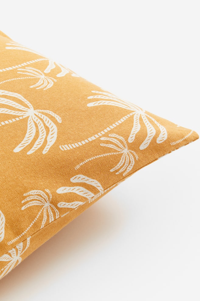 Patterned cushion cover - Dark yellow/Palm trees/Light beige/Palm trees/Rust brown/Palm trees - 2