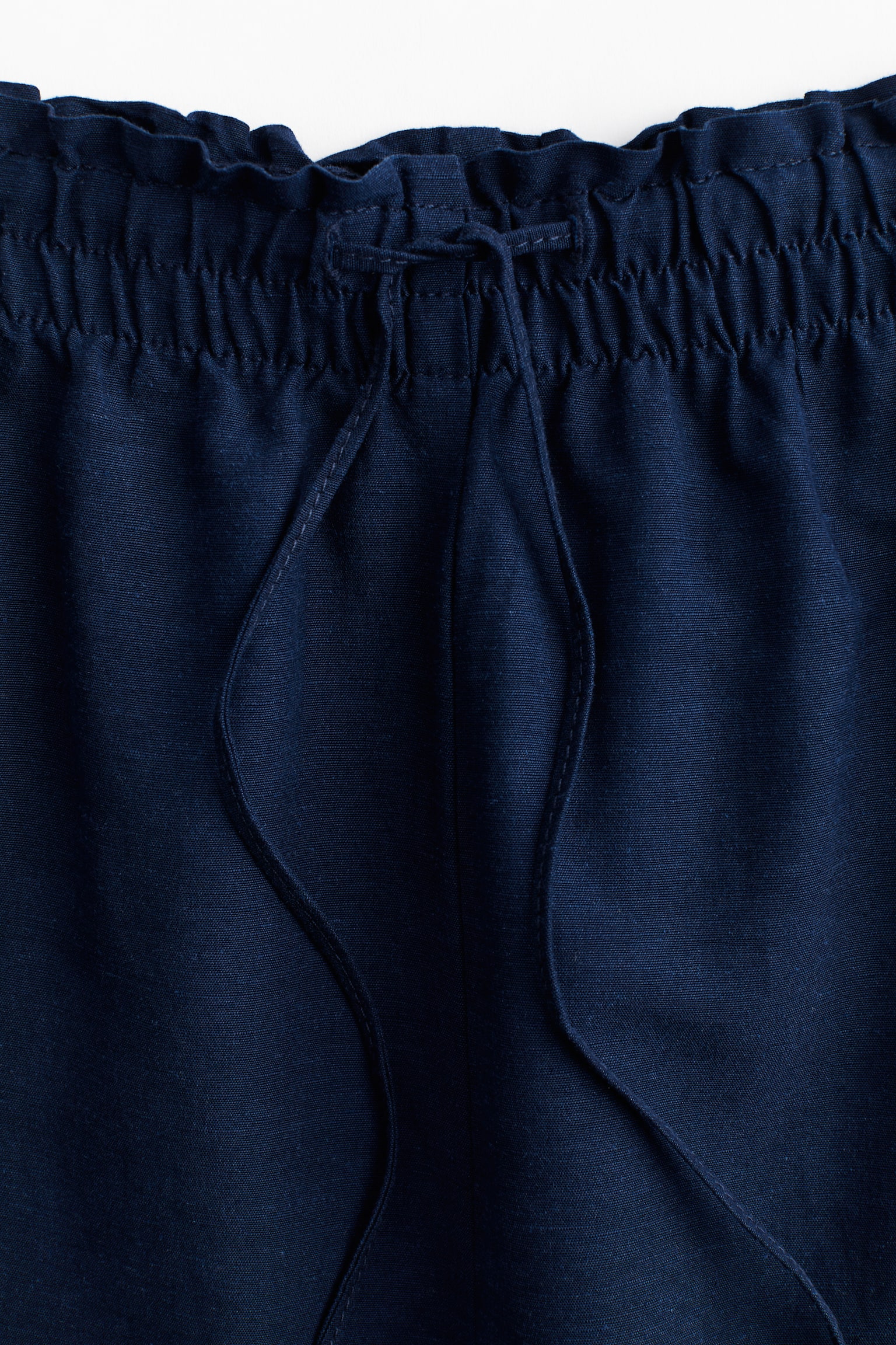 Linen Blend Pants - Navy blue/Blue/Black/White/Brown/Light beige - 6