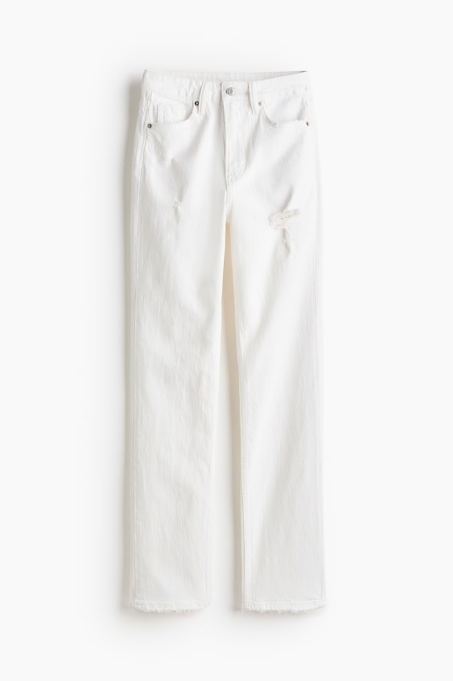 Slim Straight High Jeans - Bianco/Nero/coated/Blu denim chiaro/Blu denim scuro/Blu denim - 1