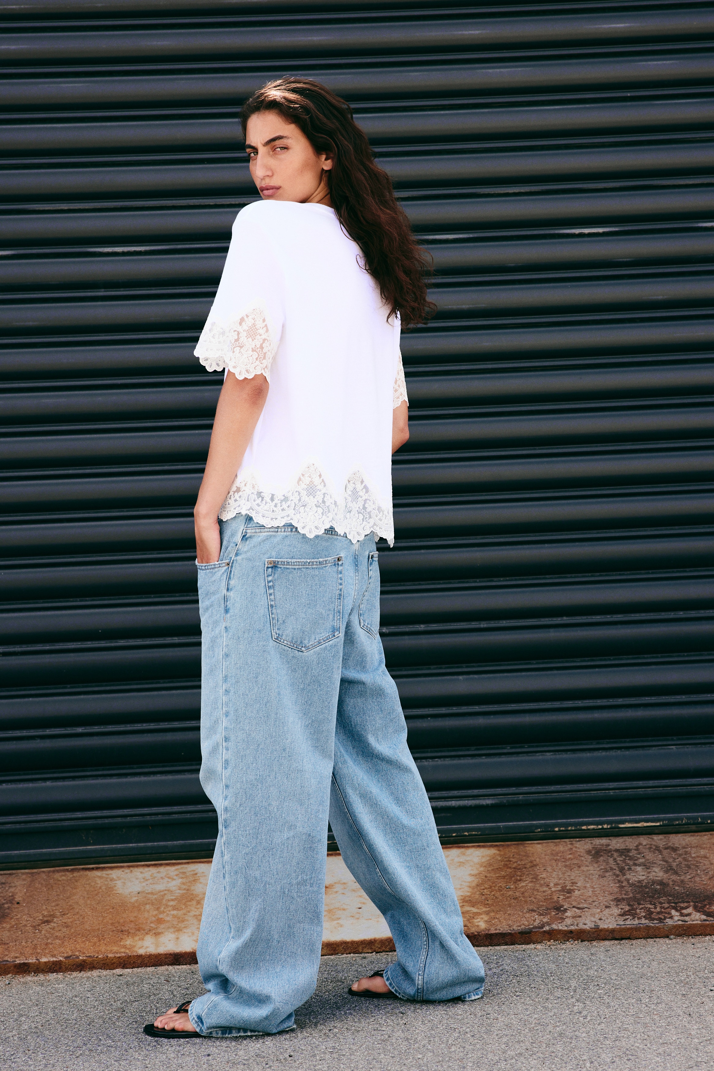 Straight Regular Waist Jeans - Син деним