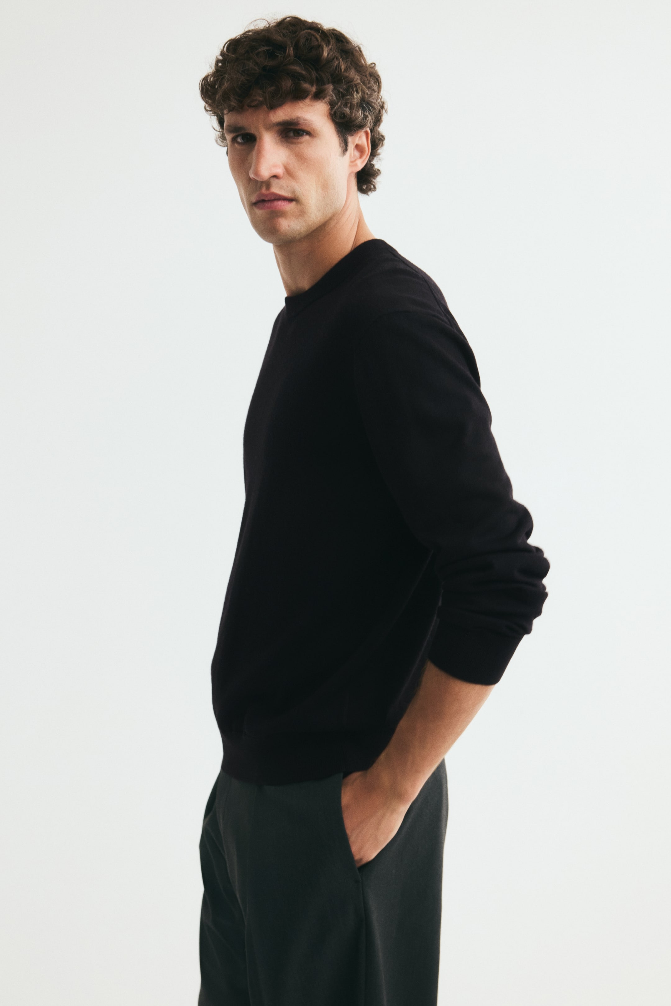 Regular-Fit Merino Wool Sweater