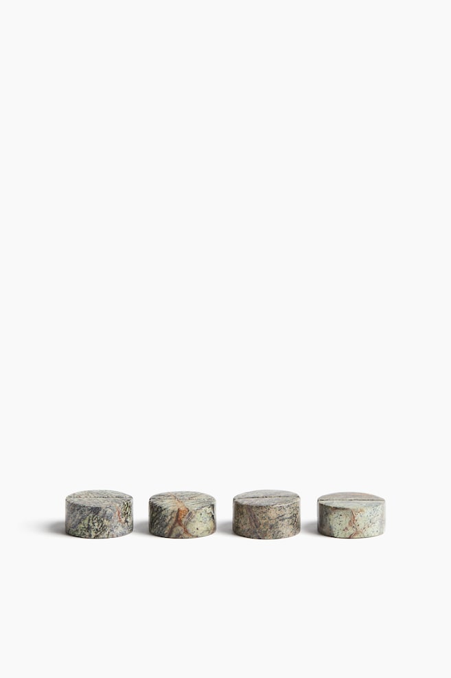 4-pack marble place card holders - Green - 1